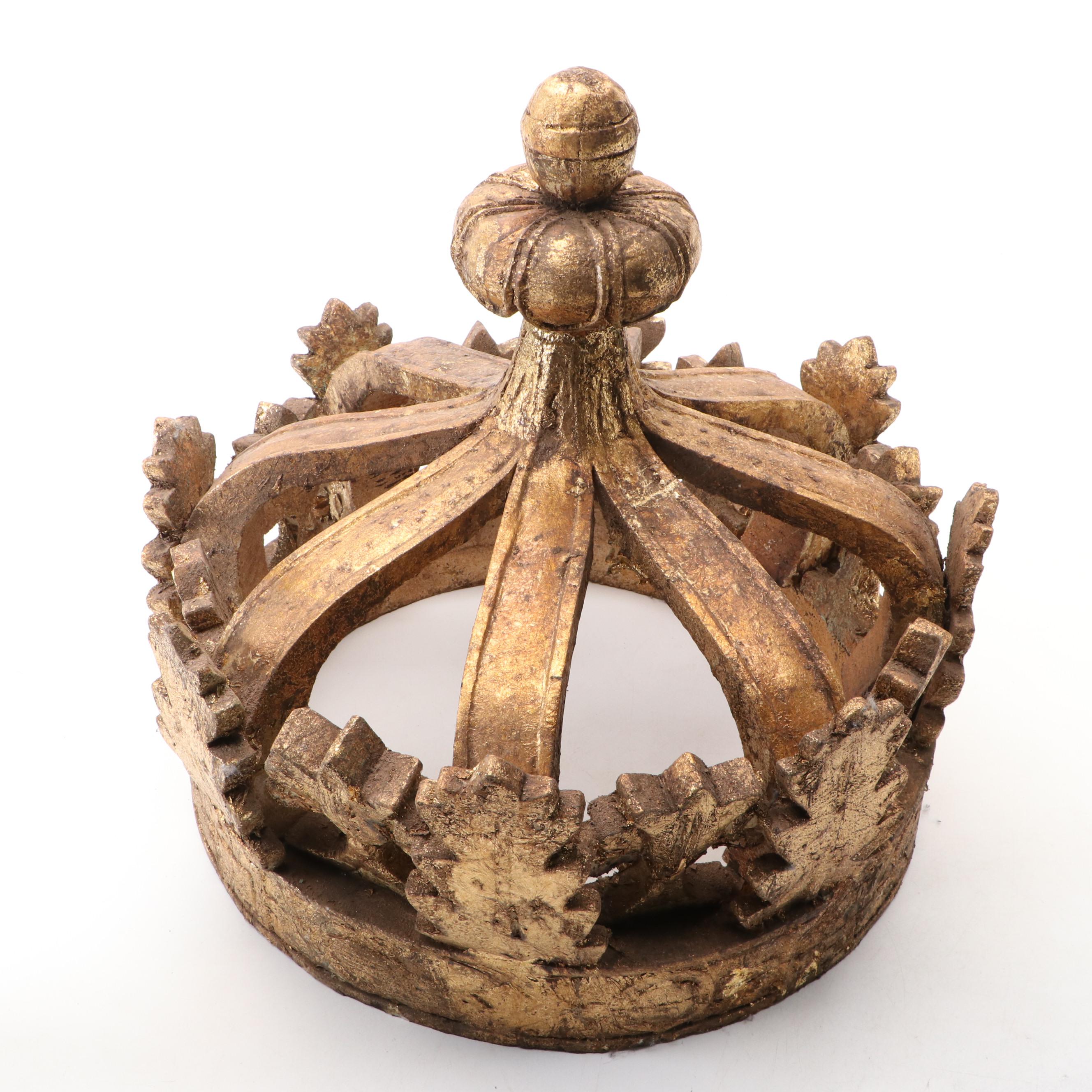 Italianate Giltwood Ornamental Corona Crown