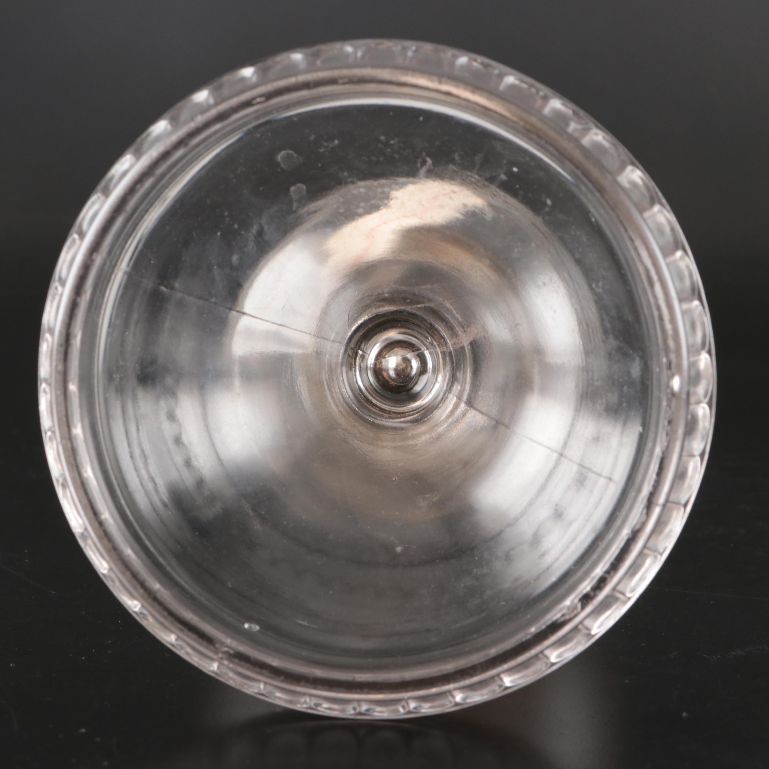 Scoville Glass Kerosene Table Lamp With Queen Anne Burner, Early 20th Century