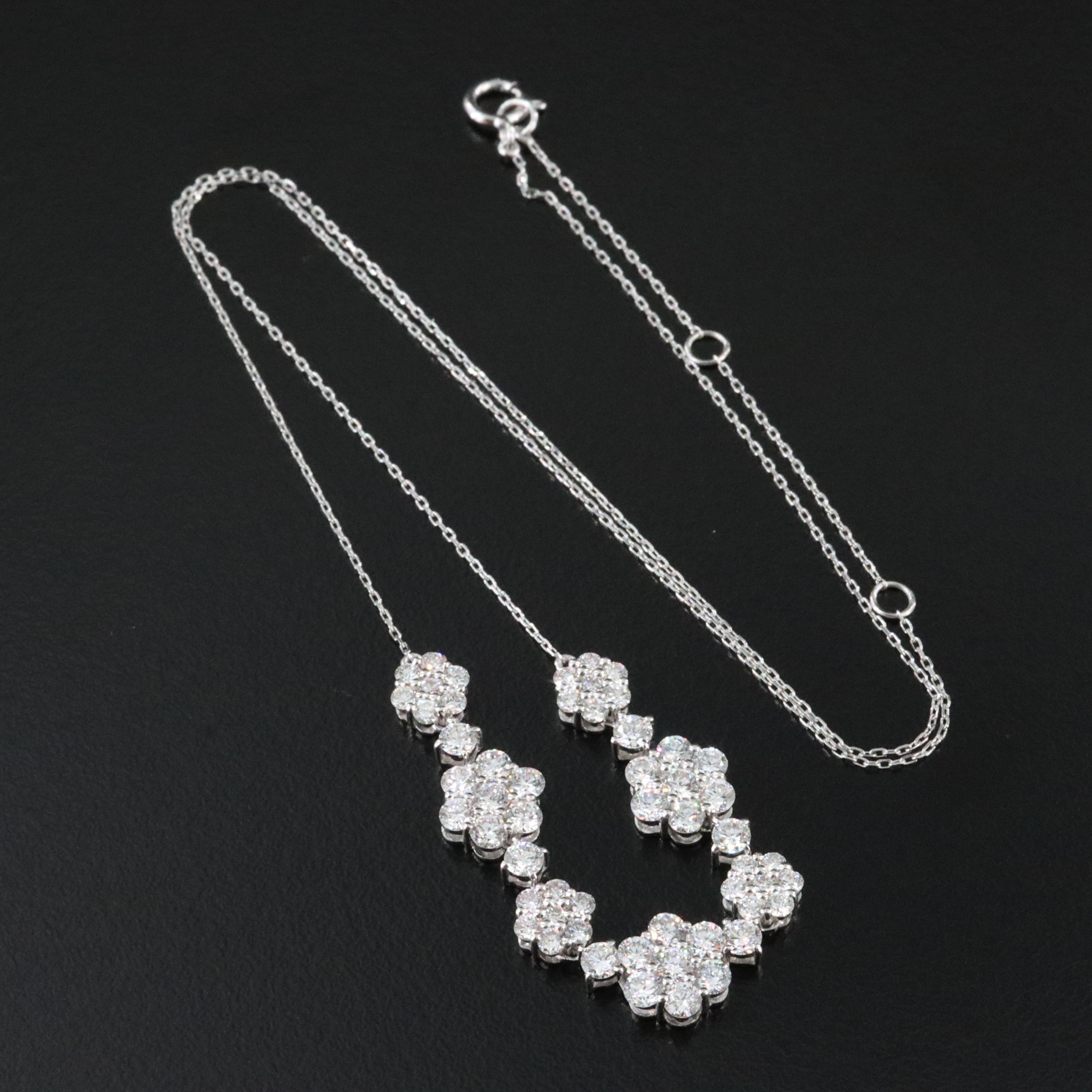 14K 2.57 CTW Lab Grown Diamond Necklace with IGI Jewelry Report