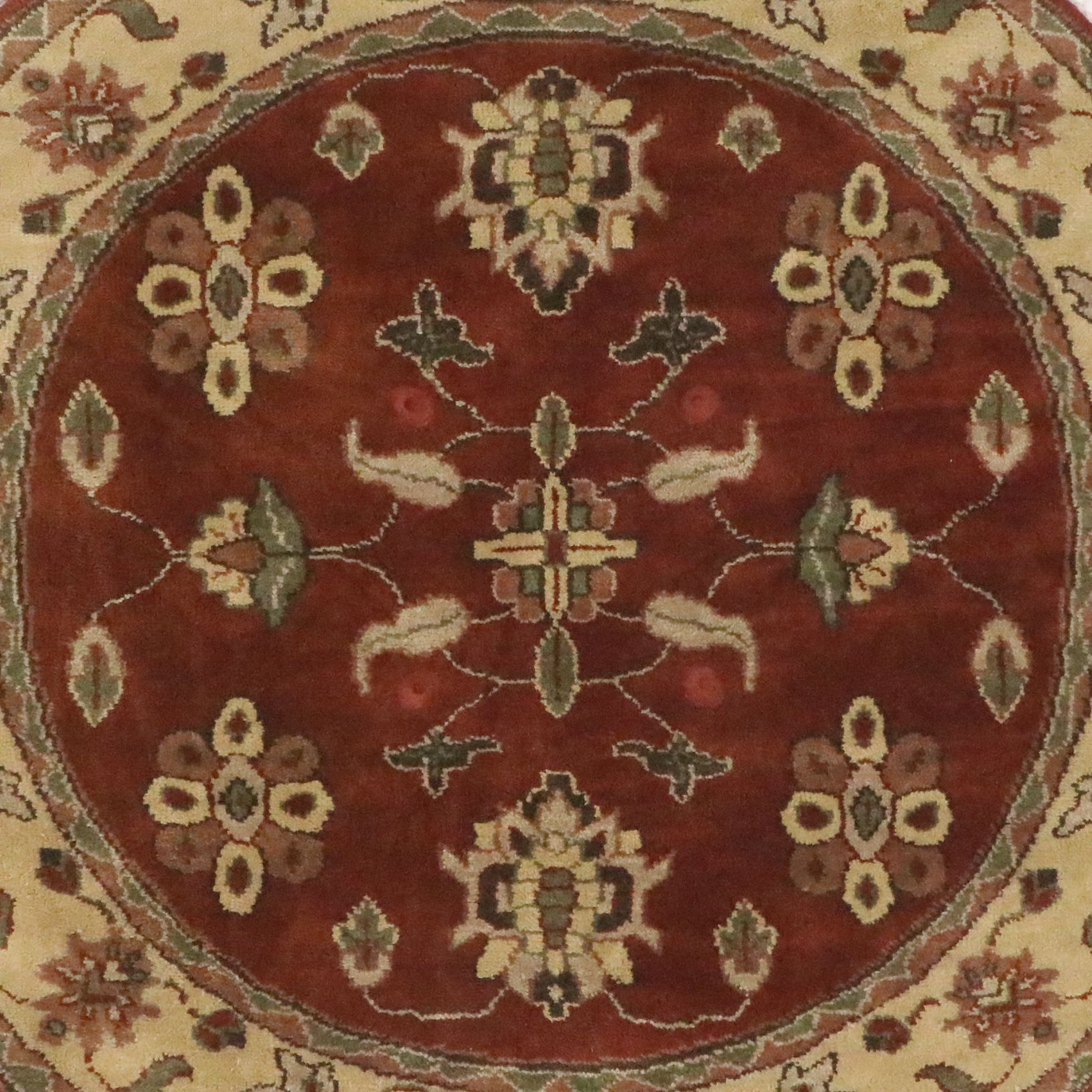 8'9 x 8'7 Round Hand-Knotted Surya "Caspian" Area Rug