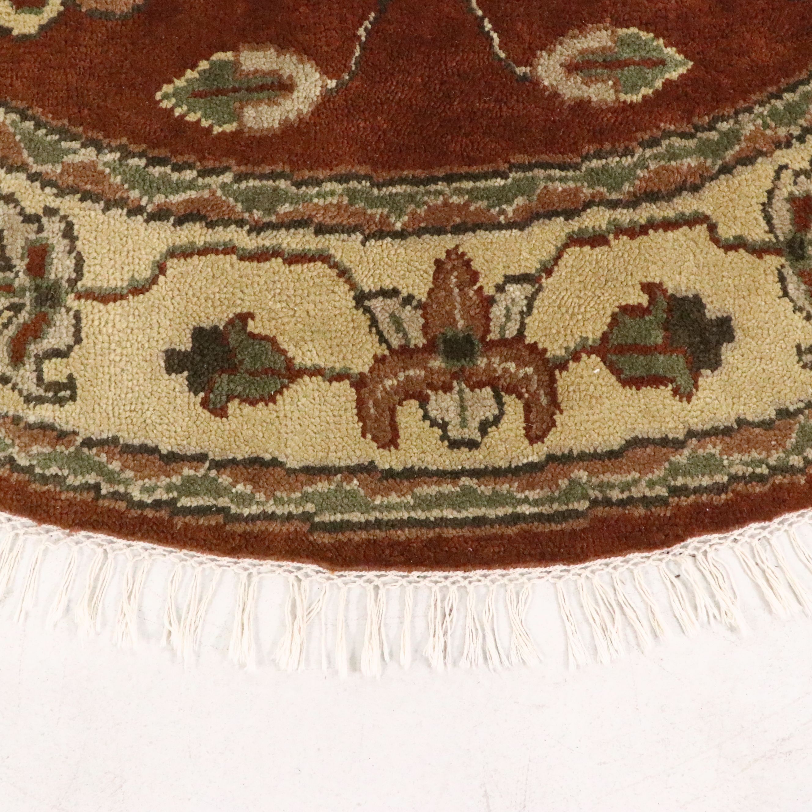 8'9 x 8'7 Round Hand-Knotted Surya "Caspian" Area Rug