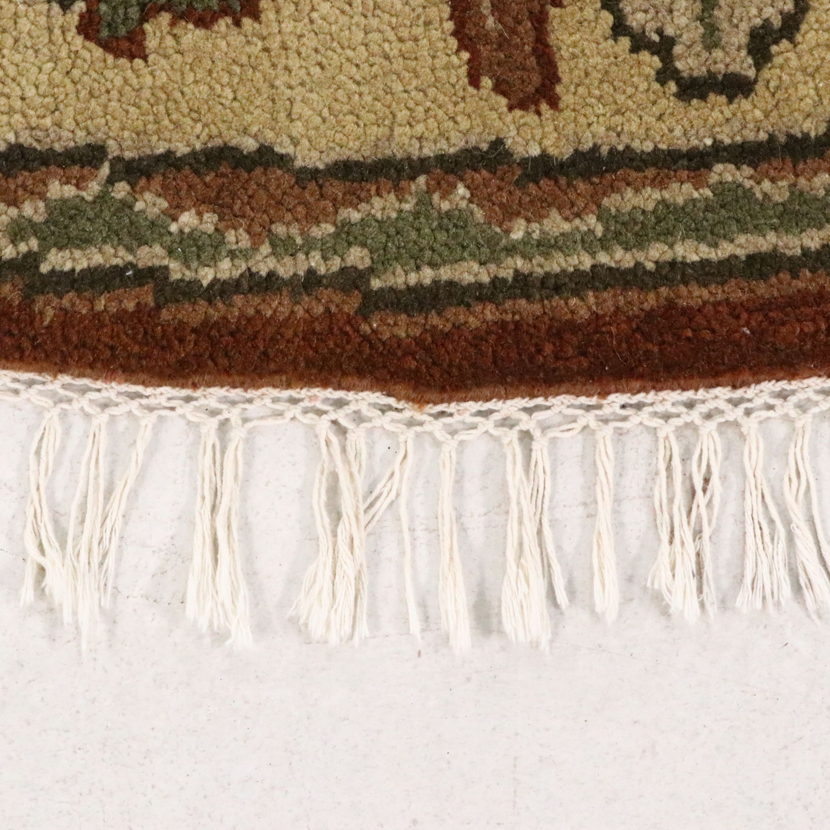 8'9 x 8'7 Round Hand-Knotted Surya "Caspian" Area Rug