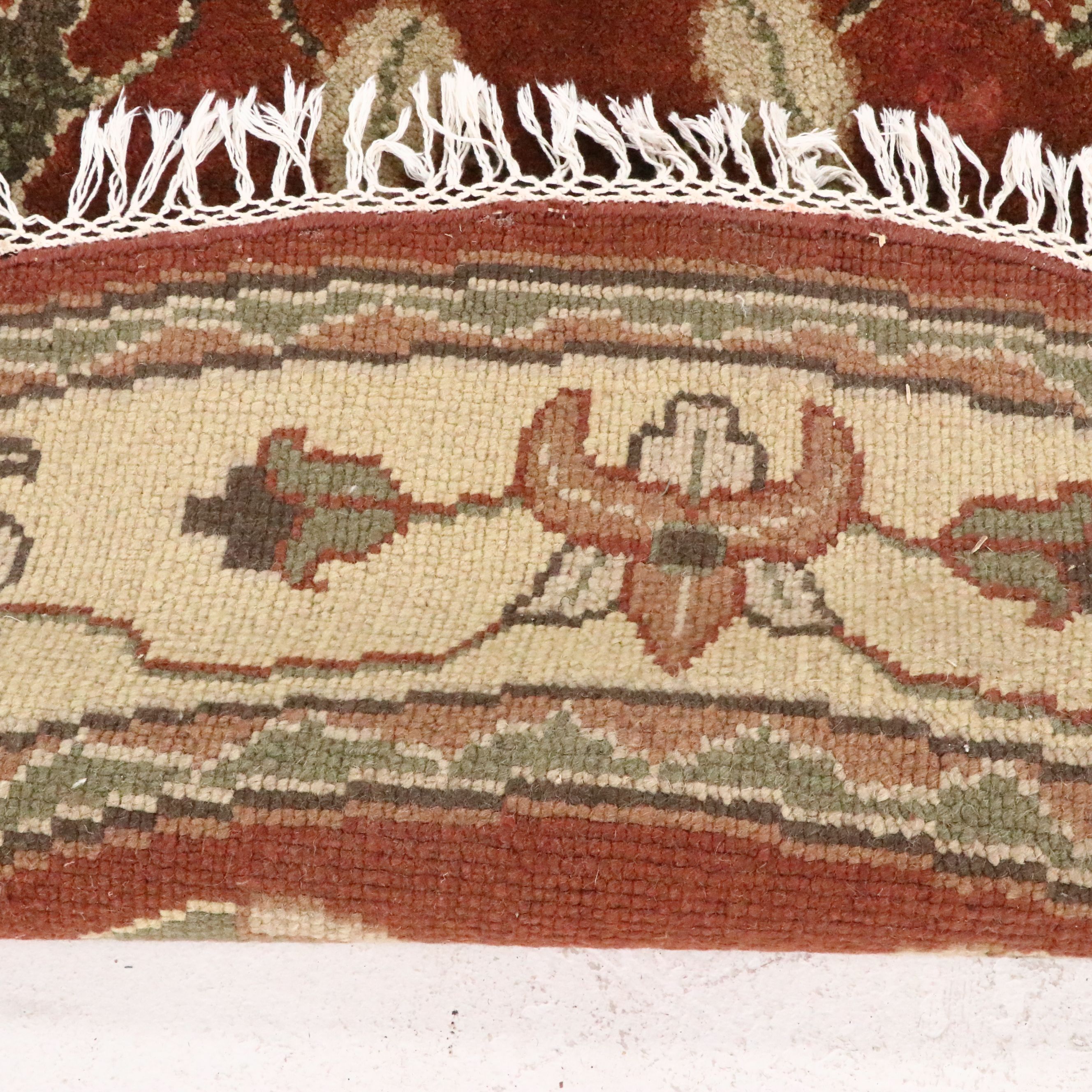 8'9 x 8'7 Round Hand-Knotted Surya "Caspian" Area Rug