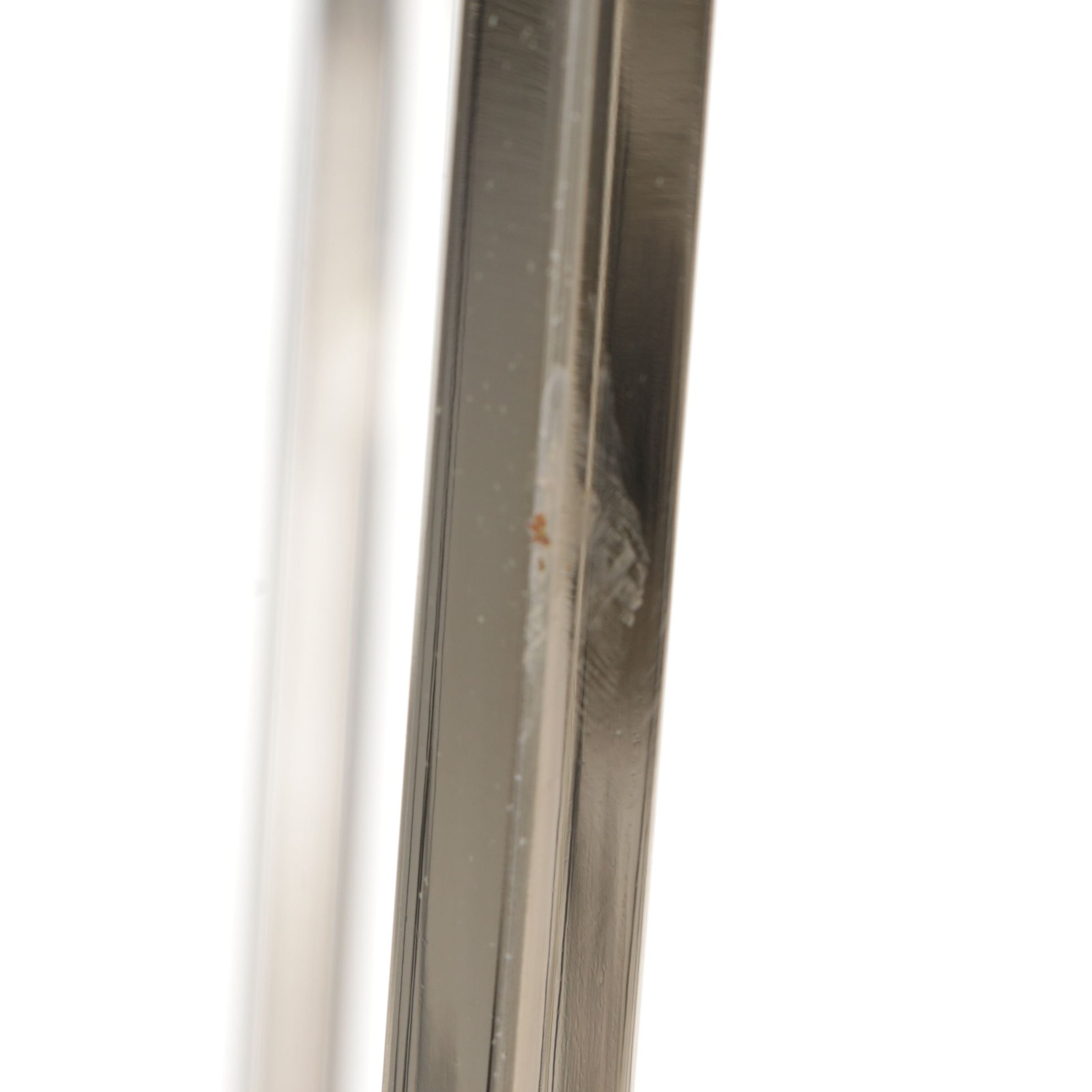 Pair of Postrmodern Chrome Cage Four-Light Pendants, 21st Century