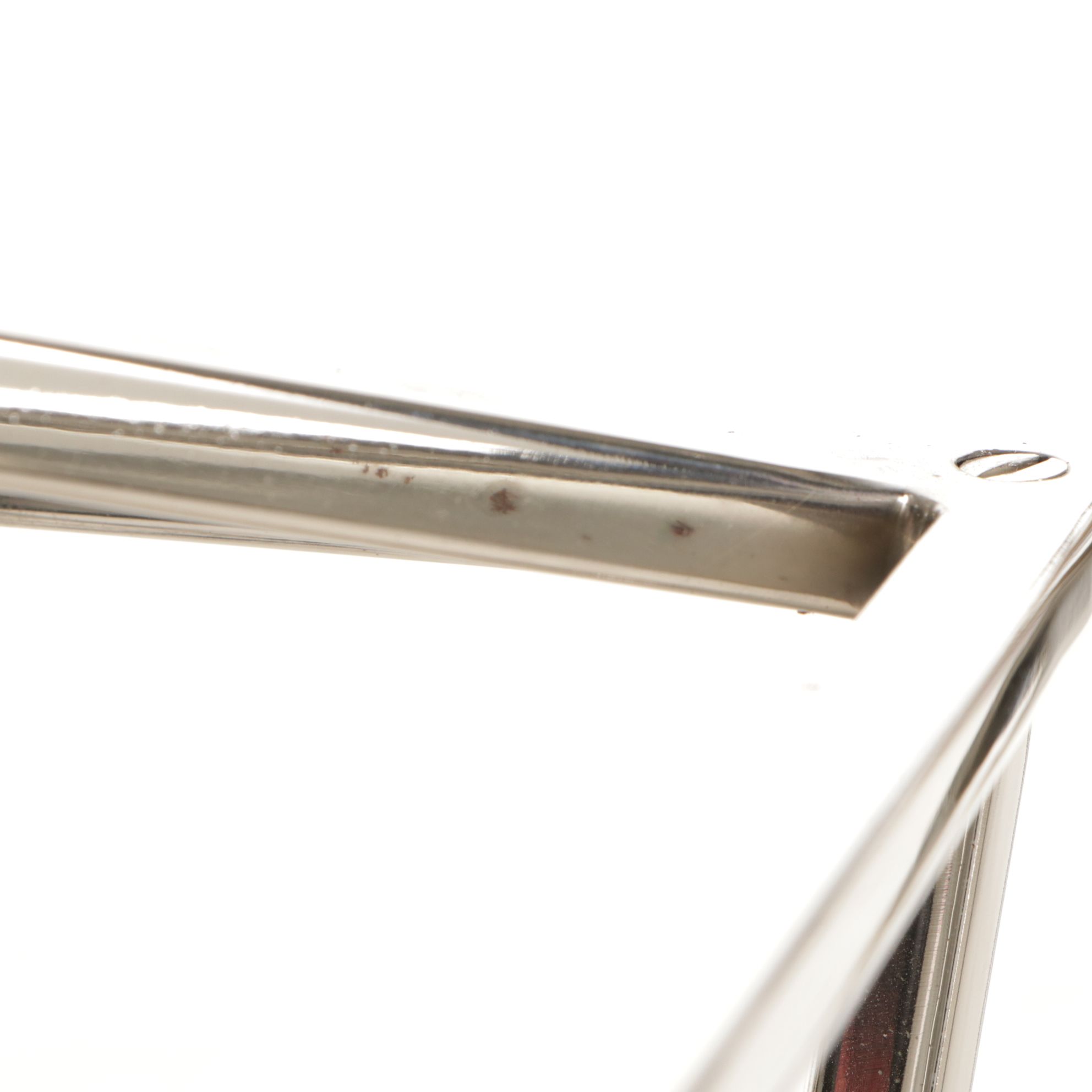 Pair of Postrmodern Chrome Cage Four-Light Pendants, 21st Century