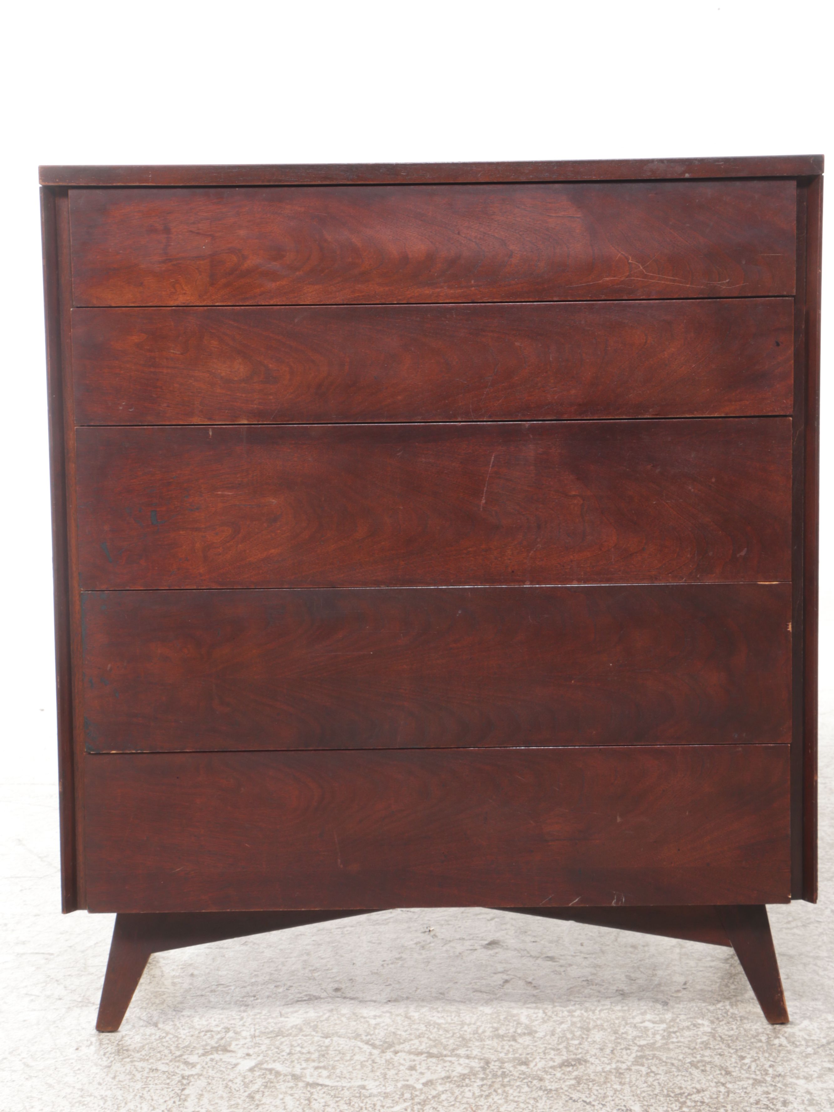 Mid Century Modern Walnut Chest of Drawers
