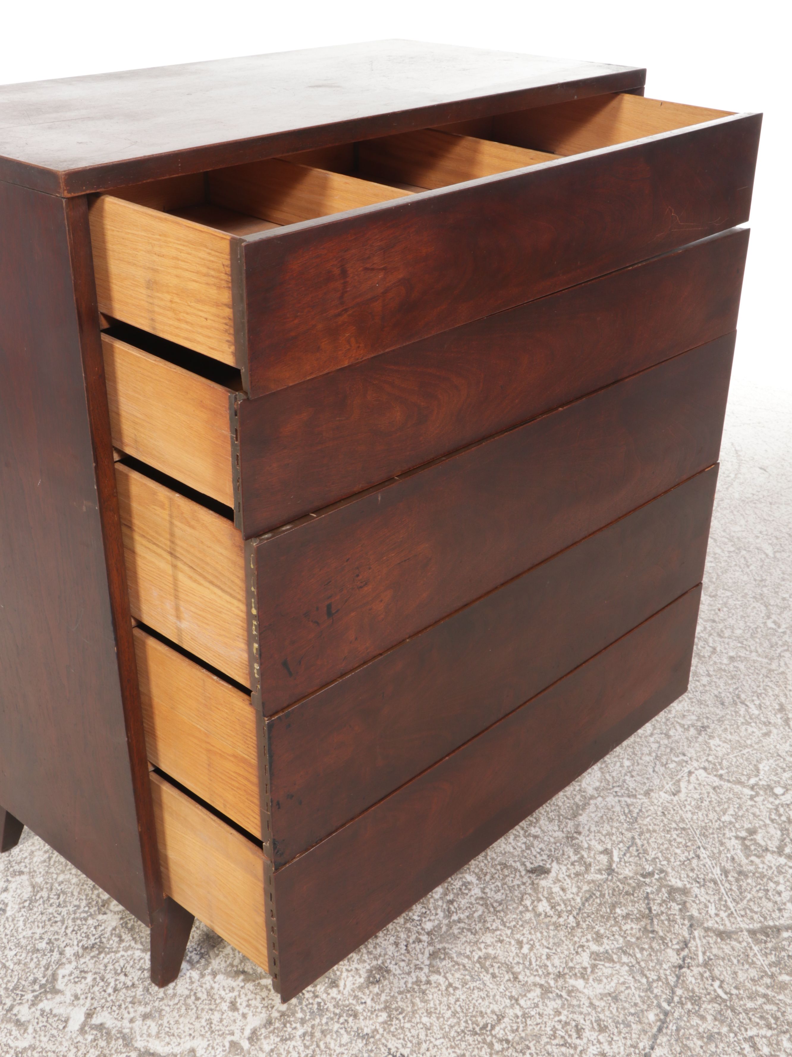 Mid Century Modern Walnut Chest of Drawers