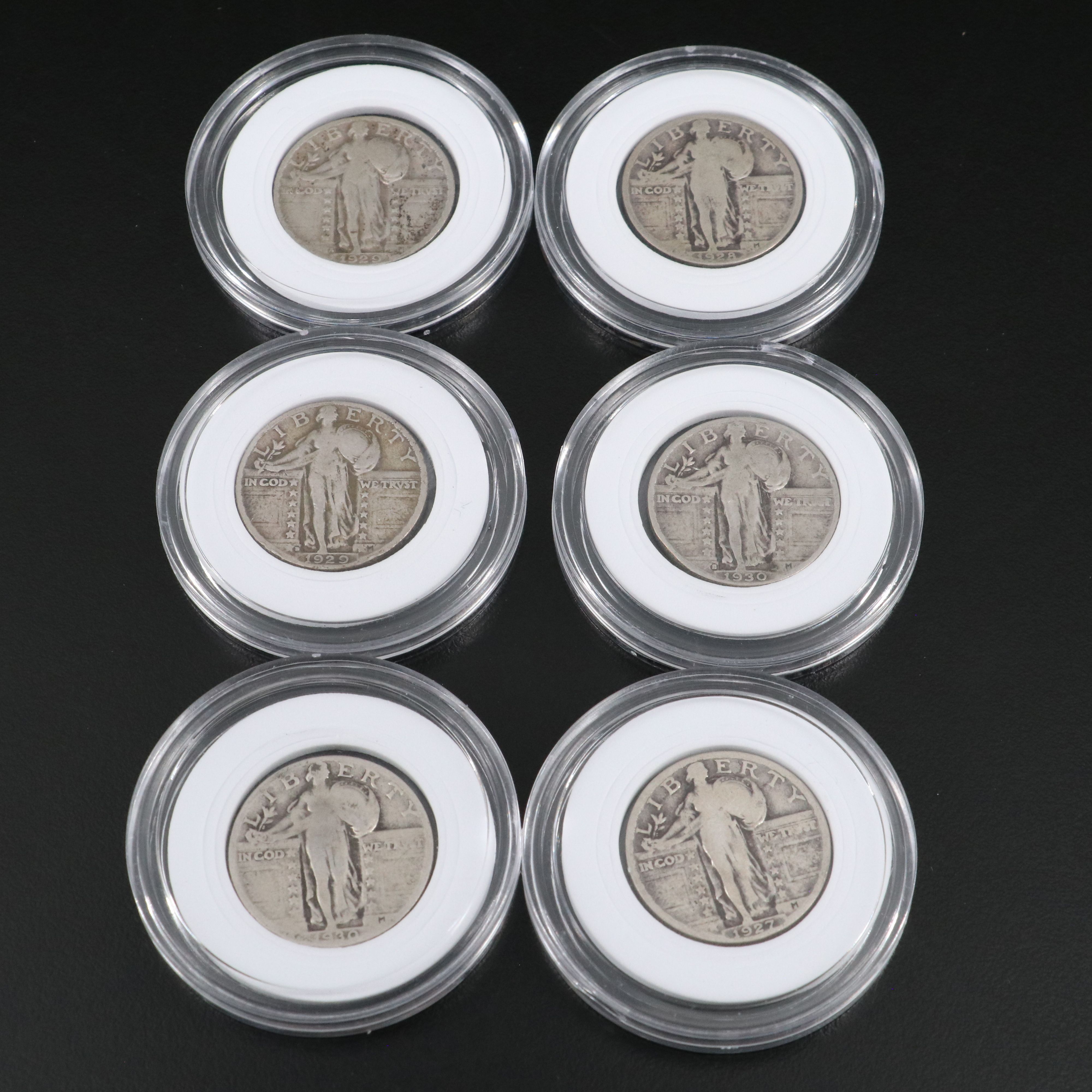 Thirty Assorted Date Standing Liberty Silver Quarters