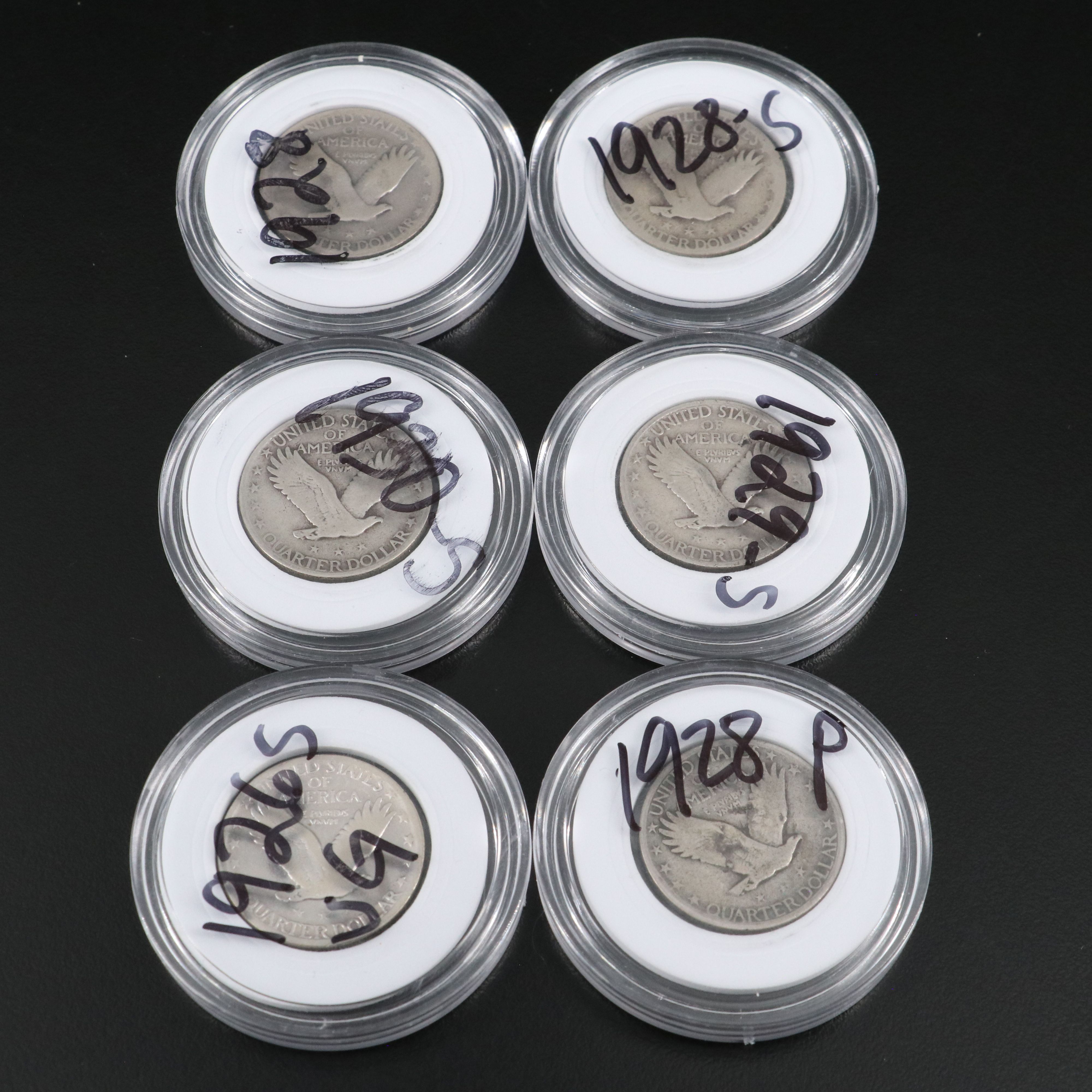 Thirty Assorted Date Standing Liberty Silver Quarters