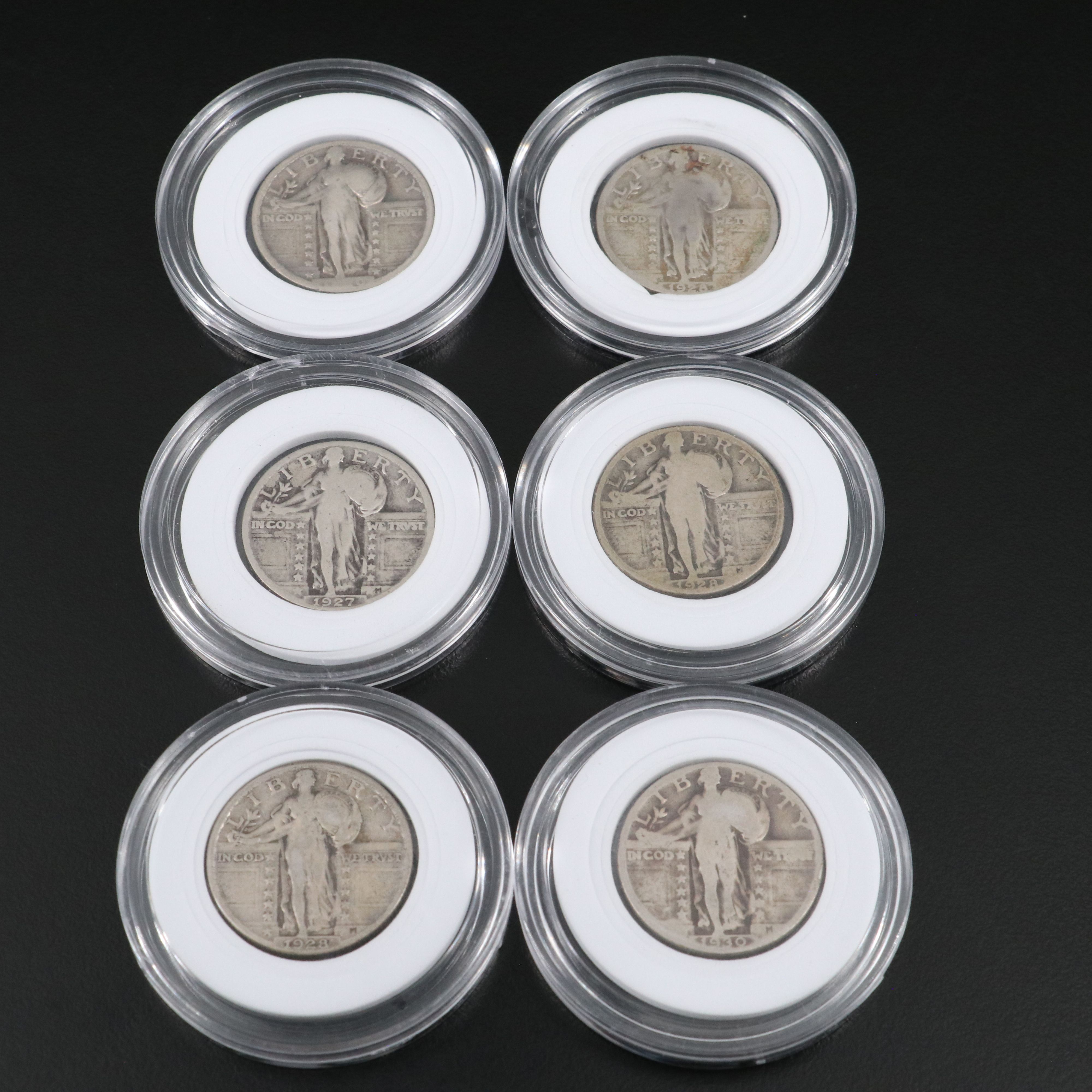 Thirty Assorted Date Standing Liberty Silver Quarters