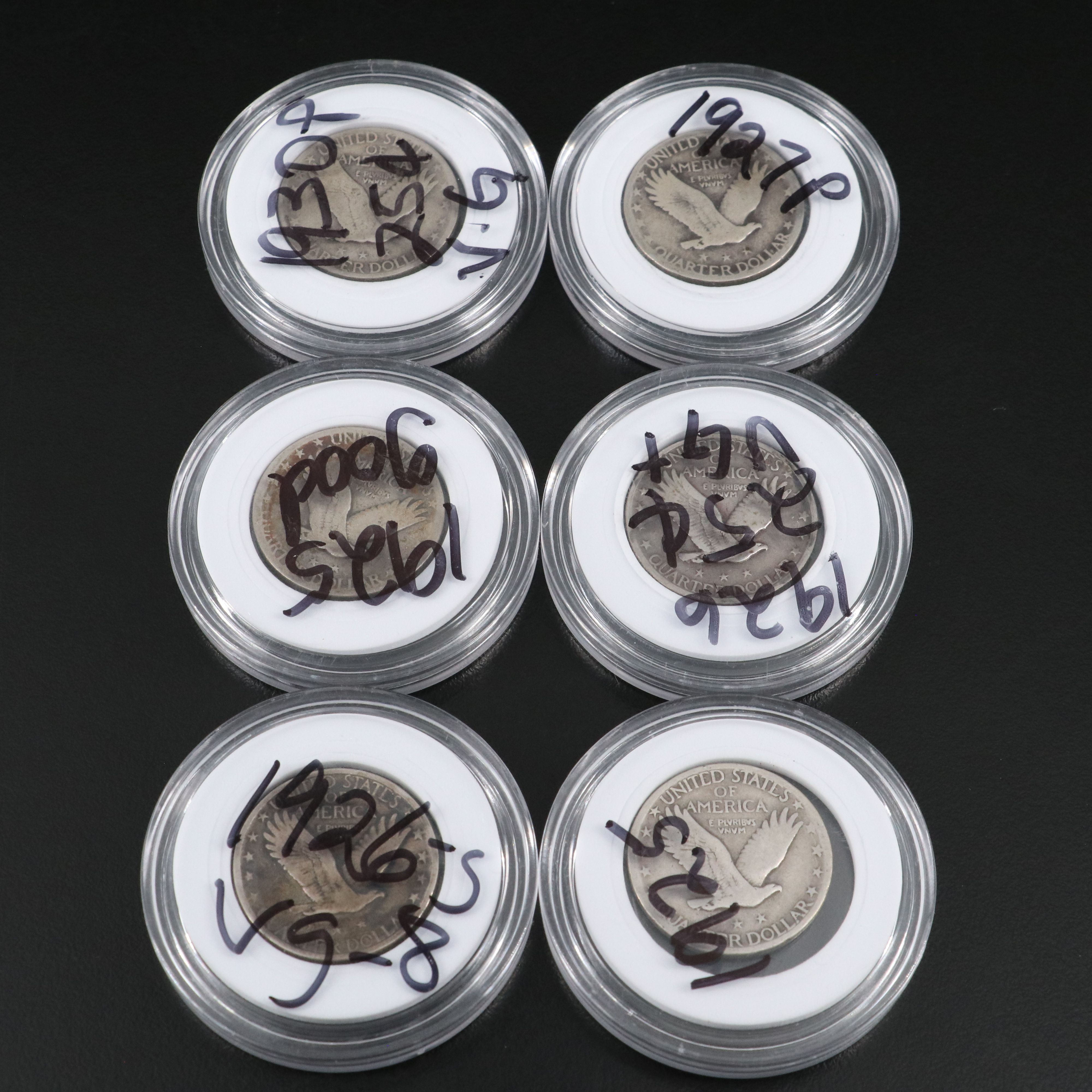 Thirty Assorted Date Standing Liberty Silver Quarters