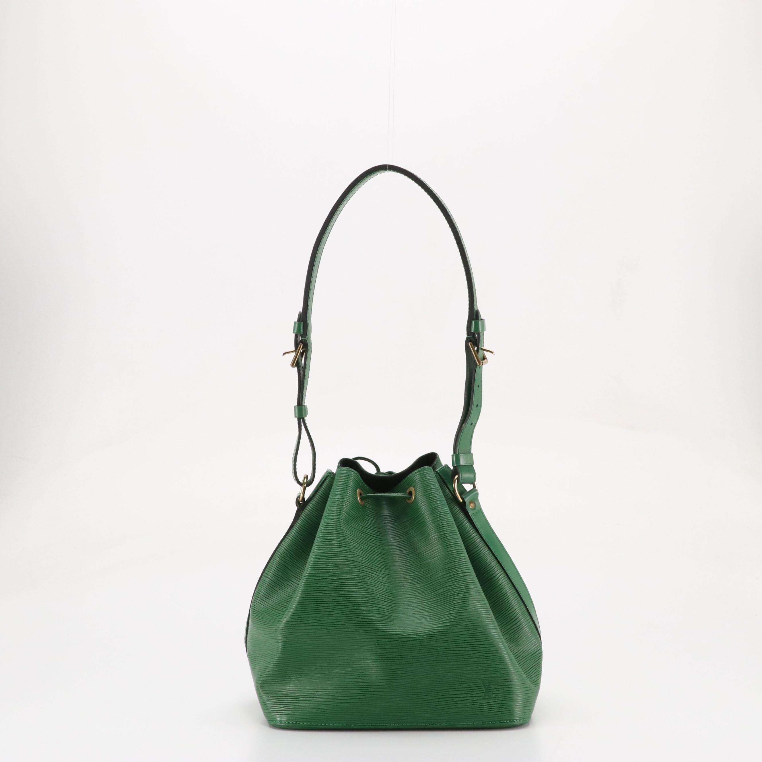 Louis Vuitton Petit Noé Bag in Borneo Green Epi/Smooth Leather