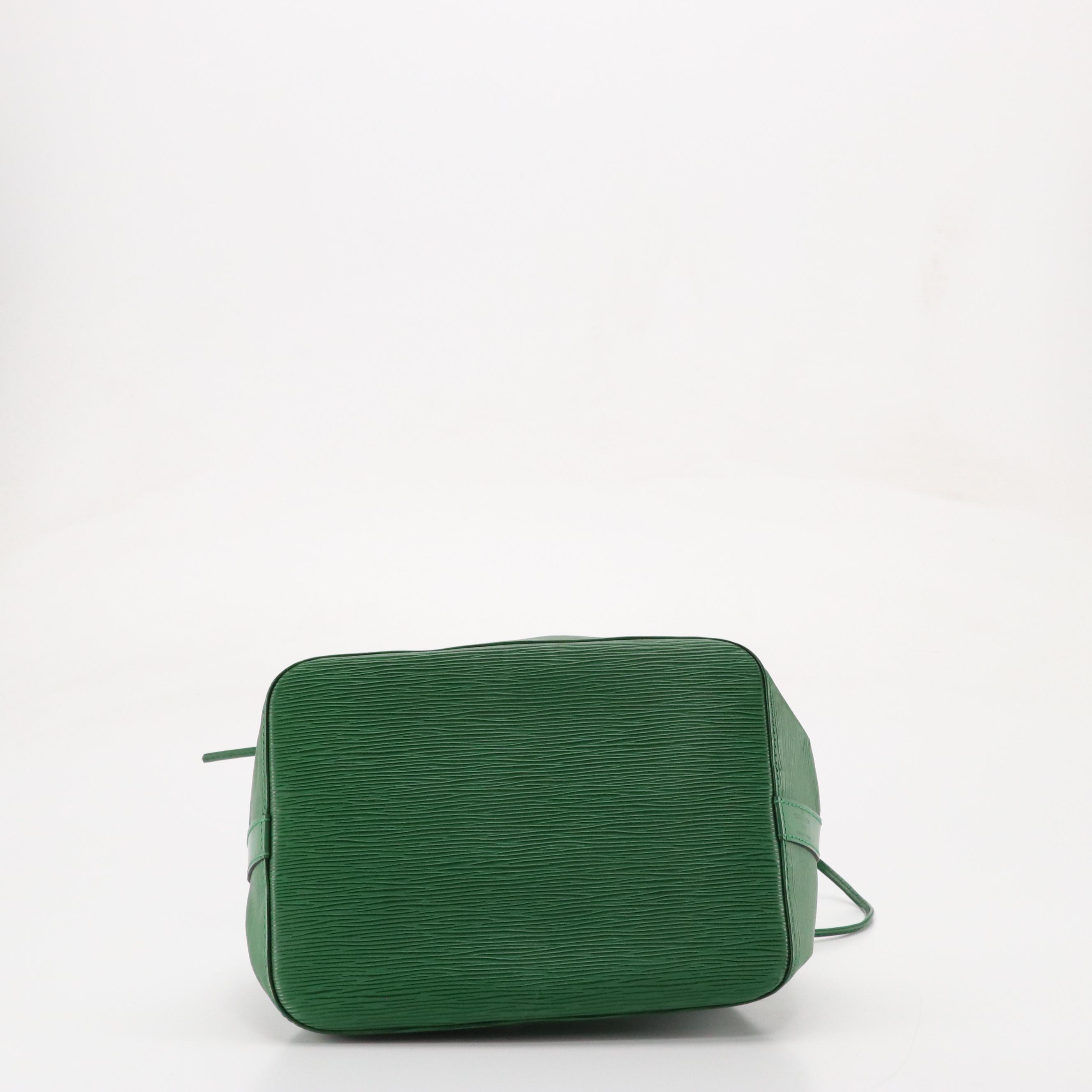 Louis Vuitton Petit Noé Bag in Borneo Green Epi/Smooth Leather