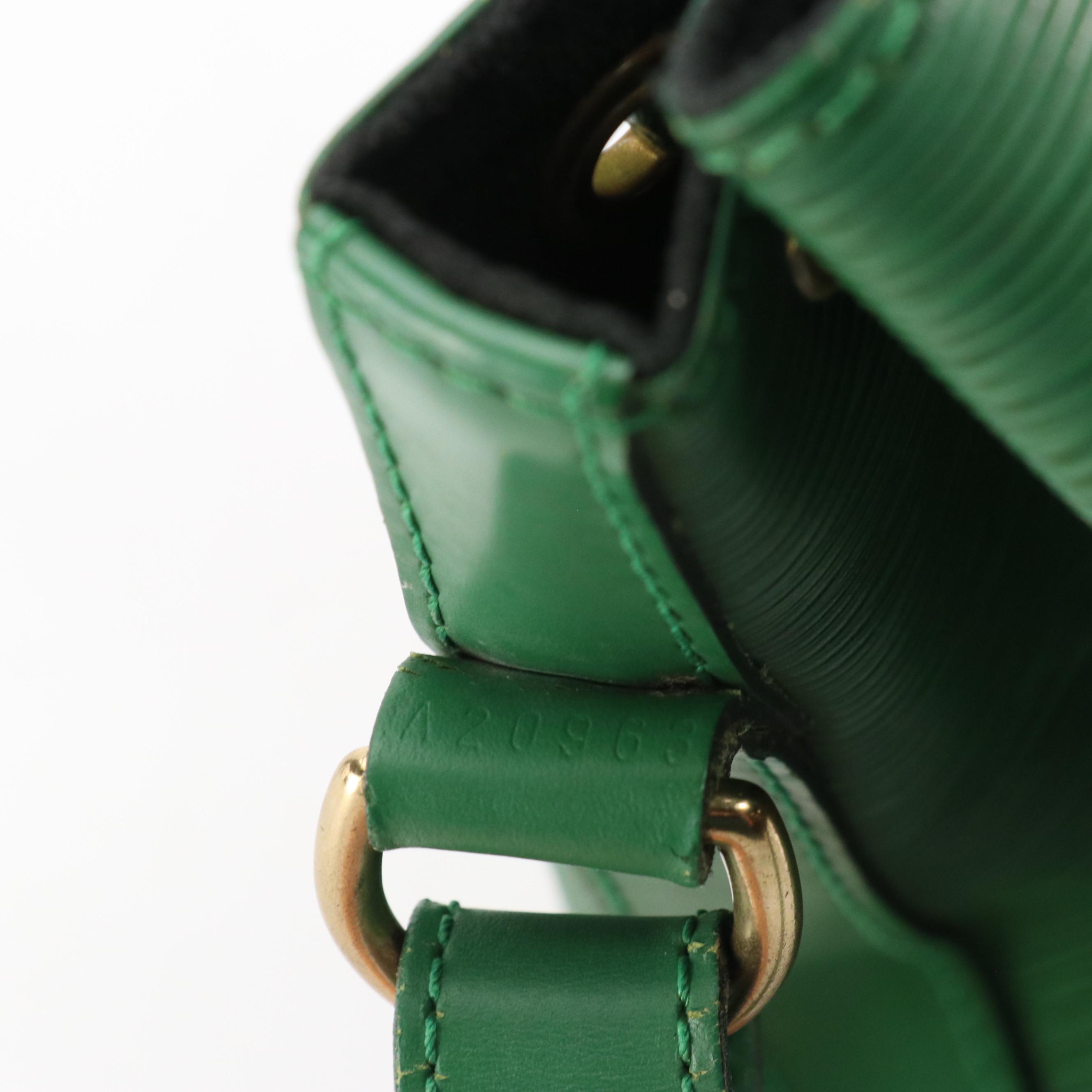 Louis Vuitton Petit Noé Bag in Borneo Green Epi/Smooth Leather