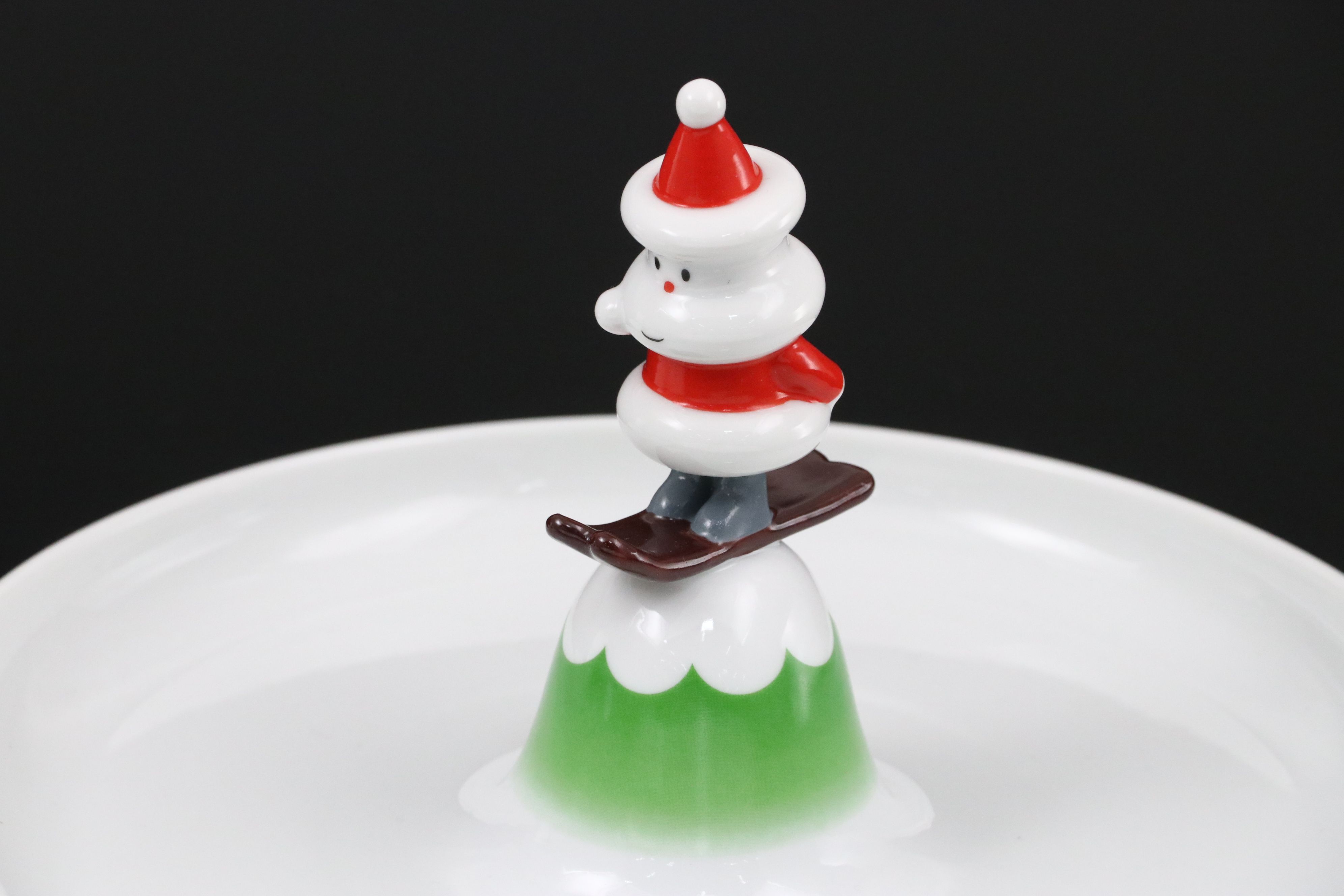 di Alessi "Let it Snow" Biscuit Jar with Other Christmas-Themed Serving Pieces
