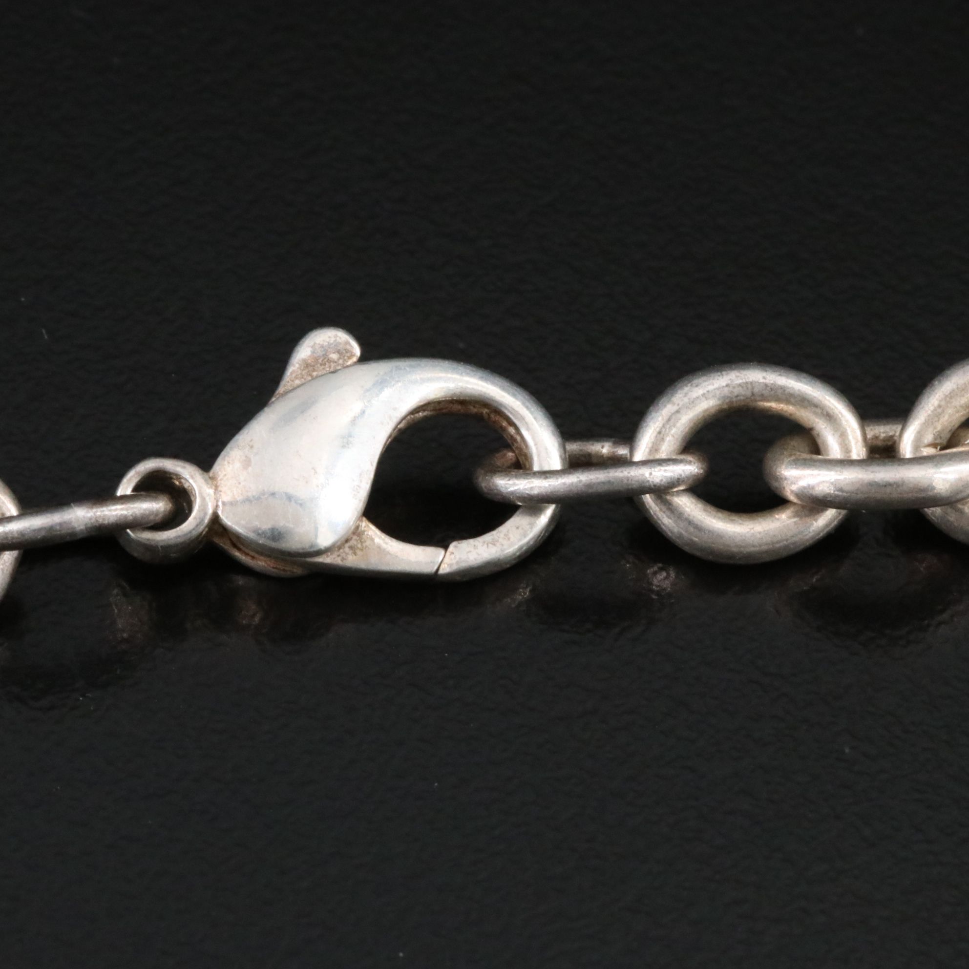 Tiffany & Co. Sterling and 18K Heart Lock Key Necklace