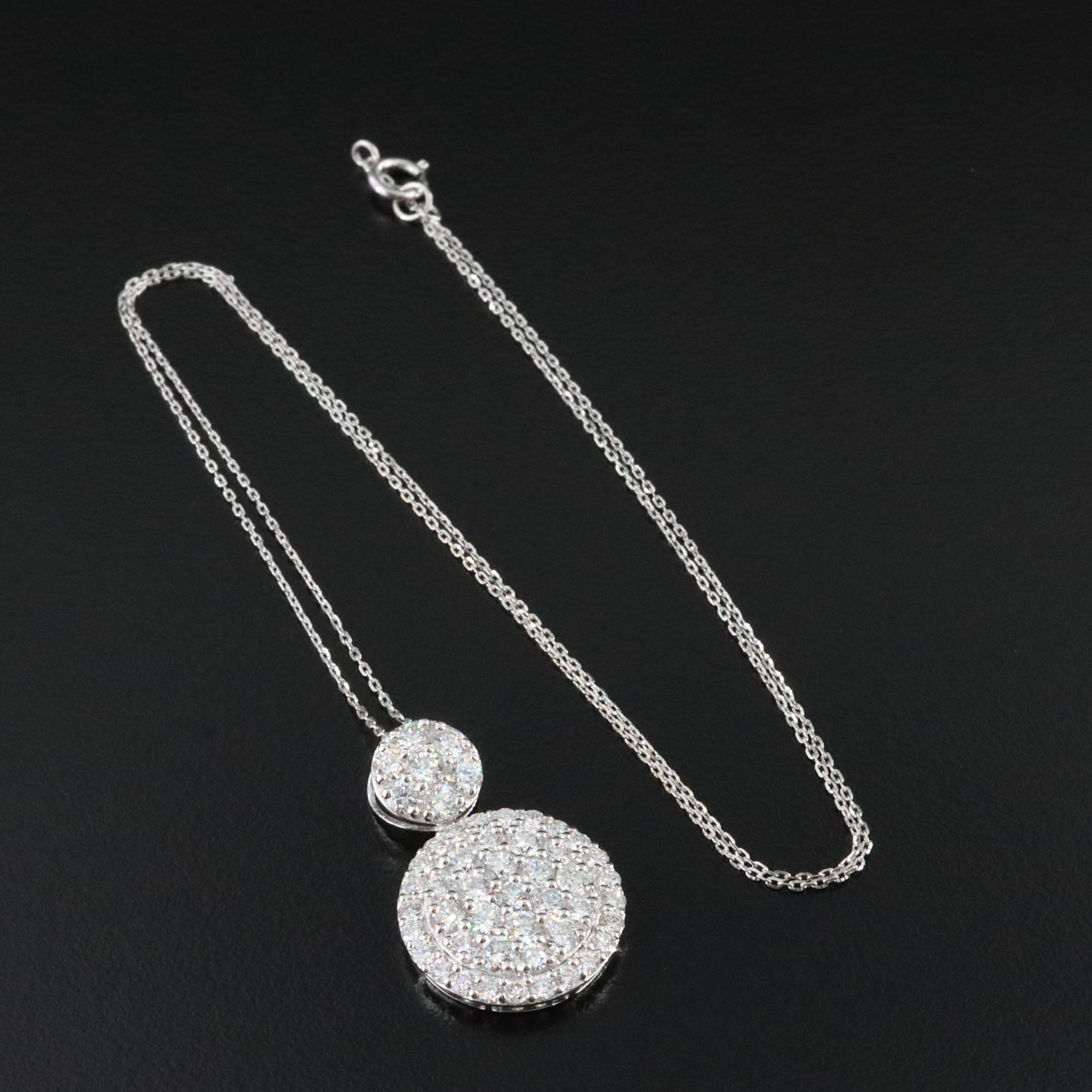 14K 2.25 CTW Lab Grown Diamond Necklace with IGI Jewelry Report