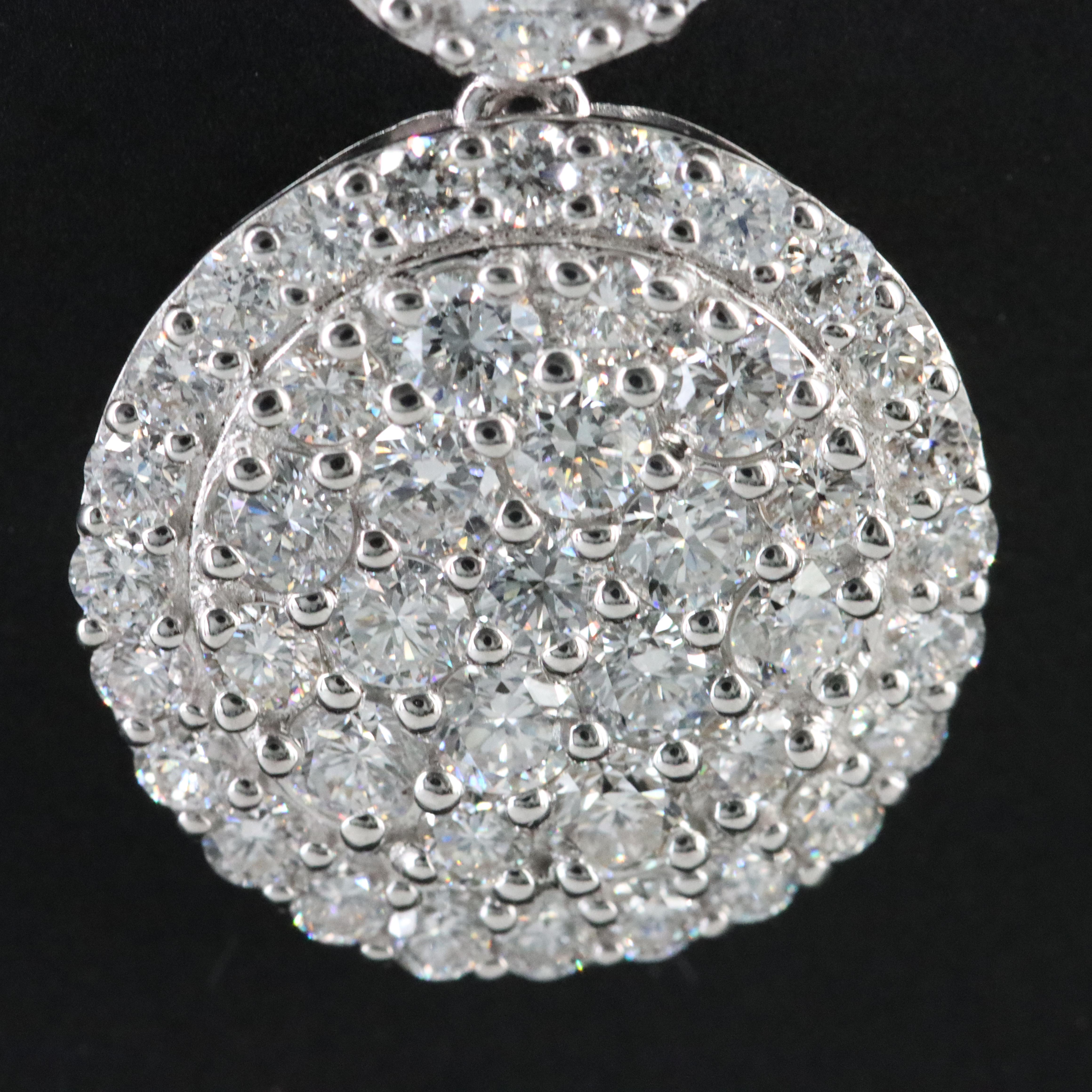 14K 2.25 CTW Lab Grown Diamond Necklace with IGI Jewelry Report