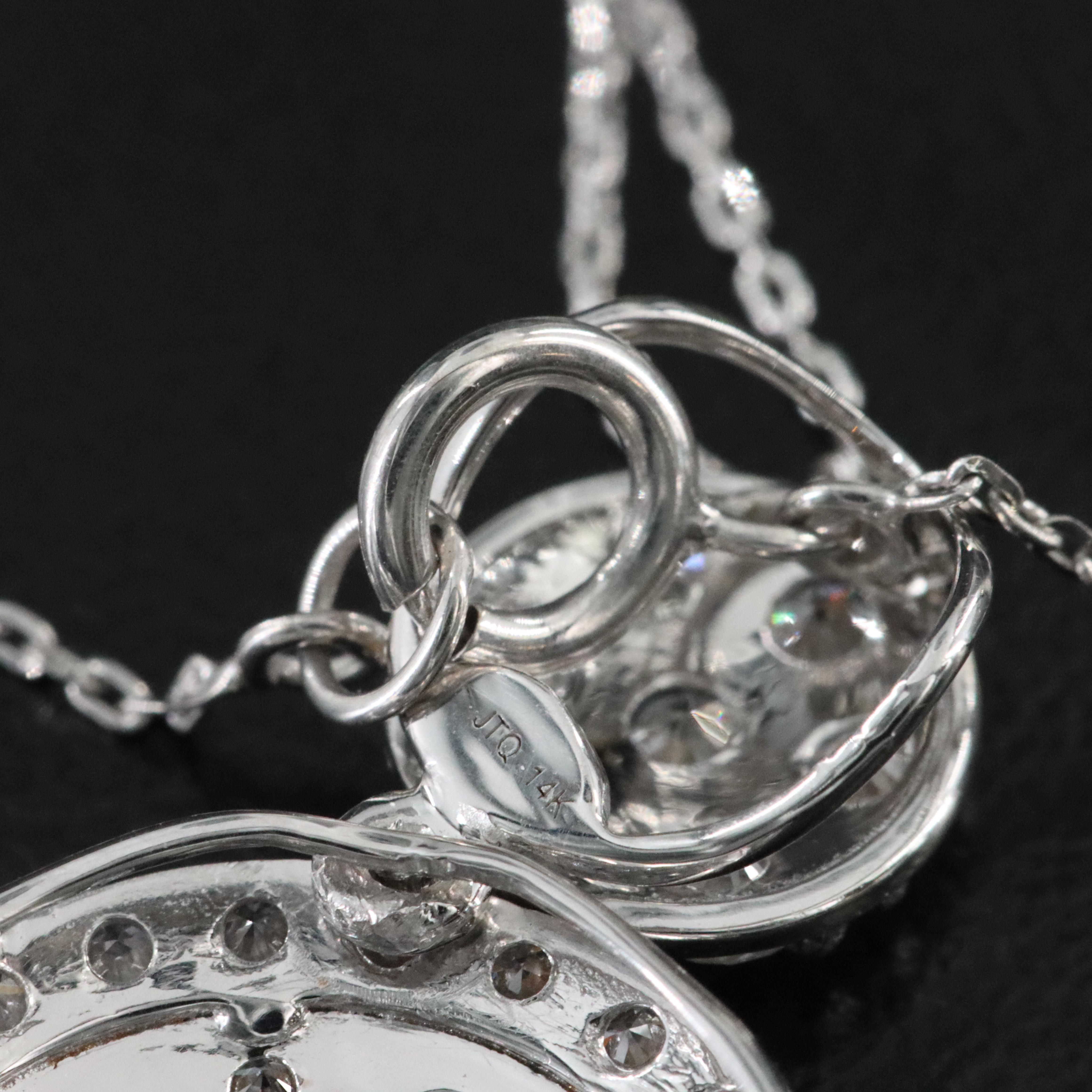 14K 2.25 CTW Lab Grown Diamond Necklace with IGI Jewelry Report