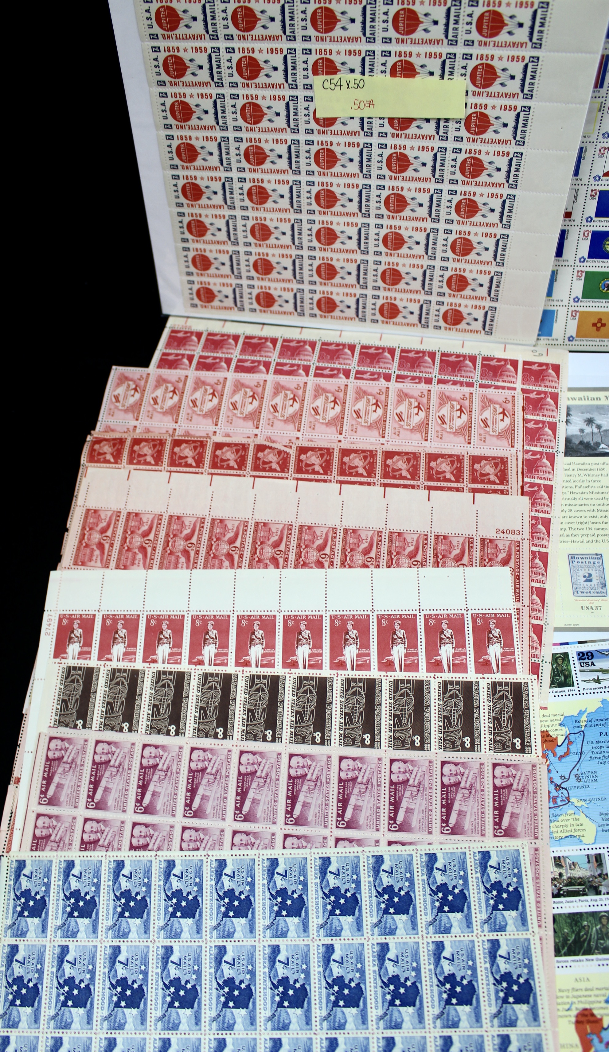 Postage Stamp Sheet Grouping