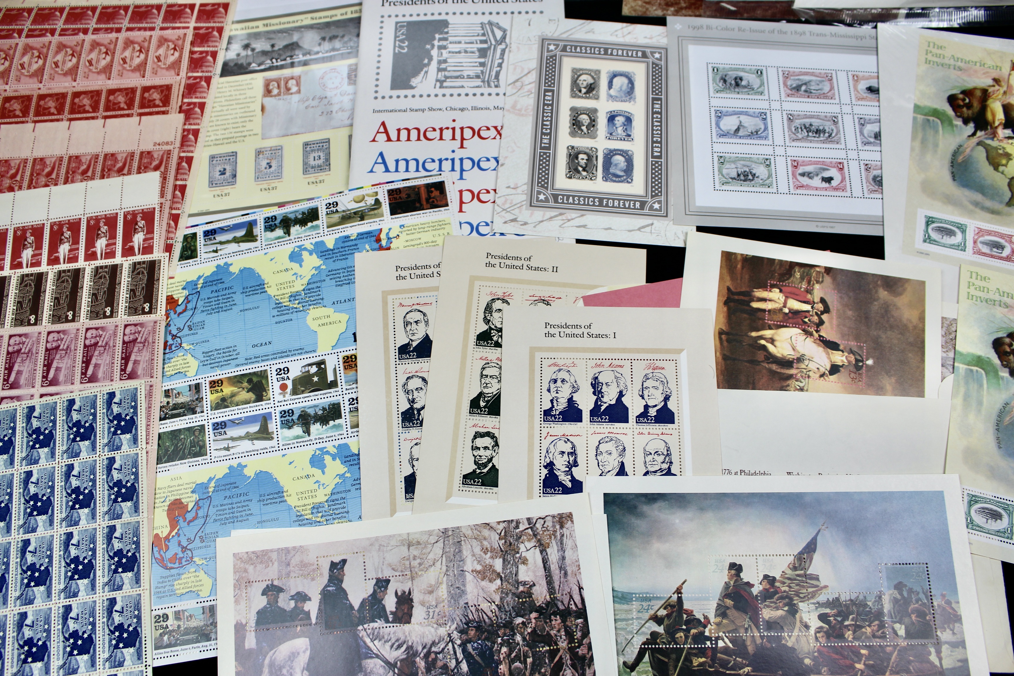 Postage Stamp Sheet Grouping