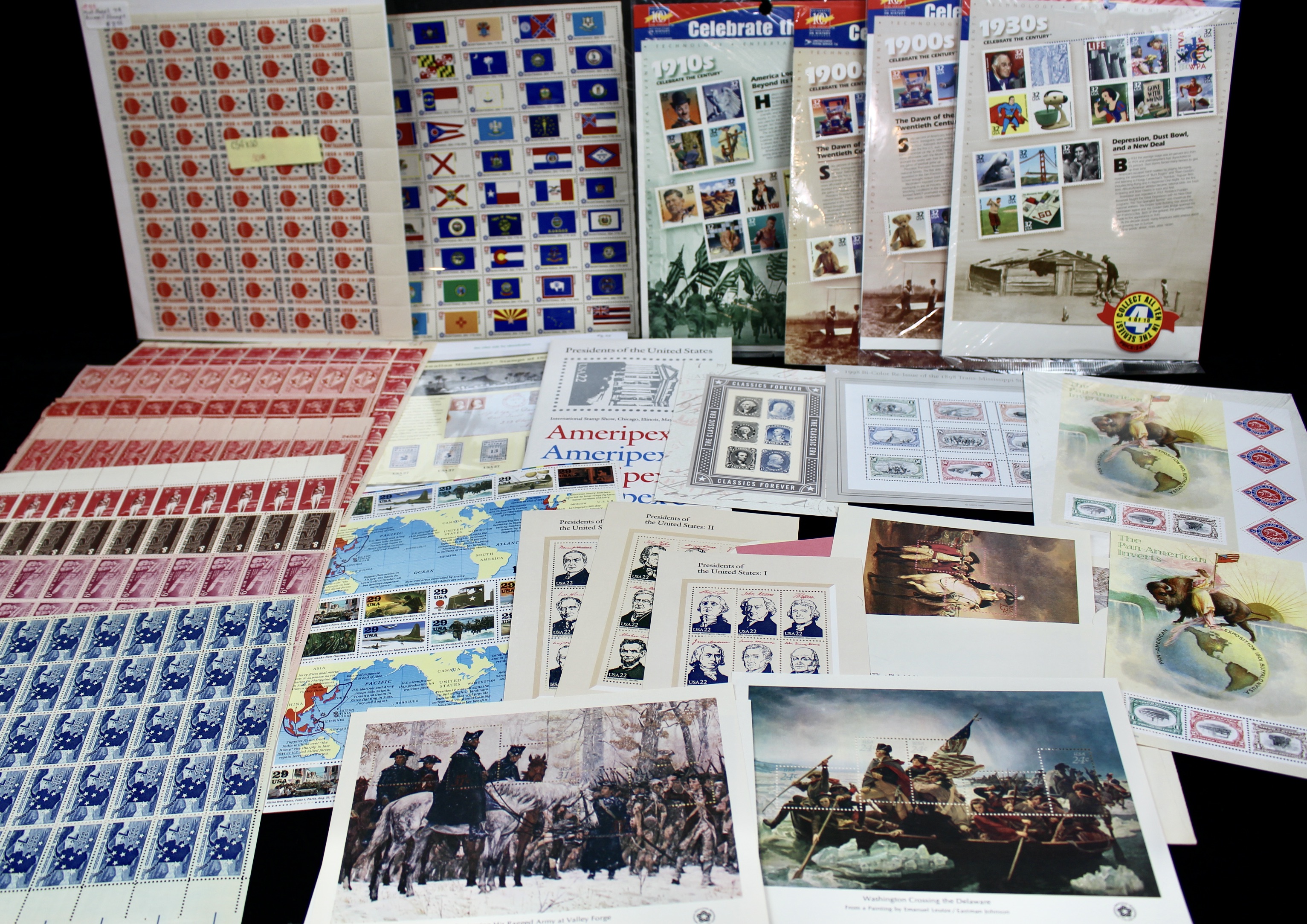 Postage Stamp Sheet Grouping