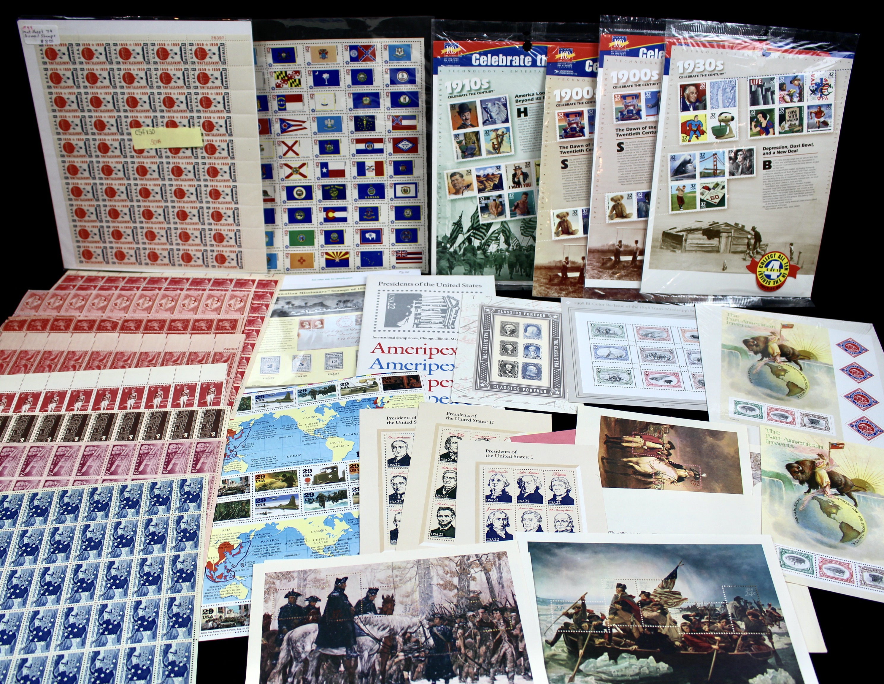 Postage Stamp Sheet Grouping