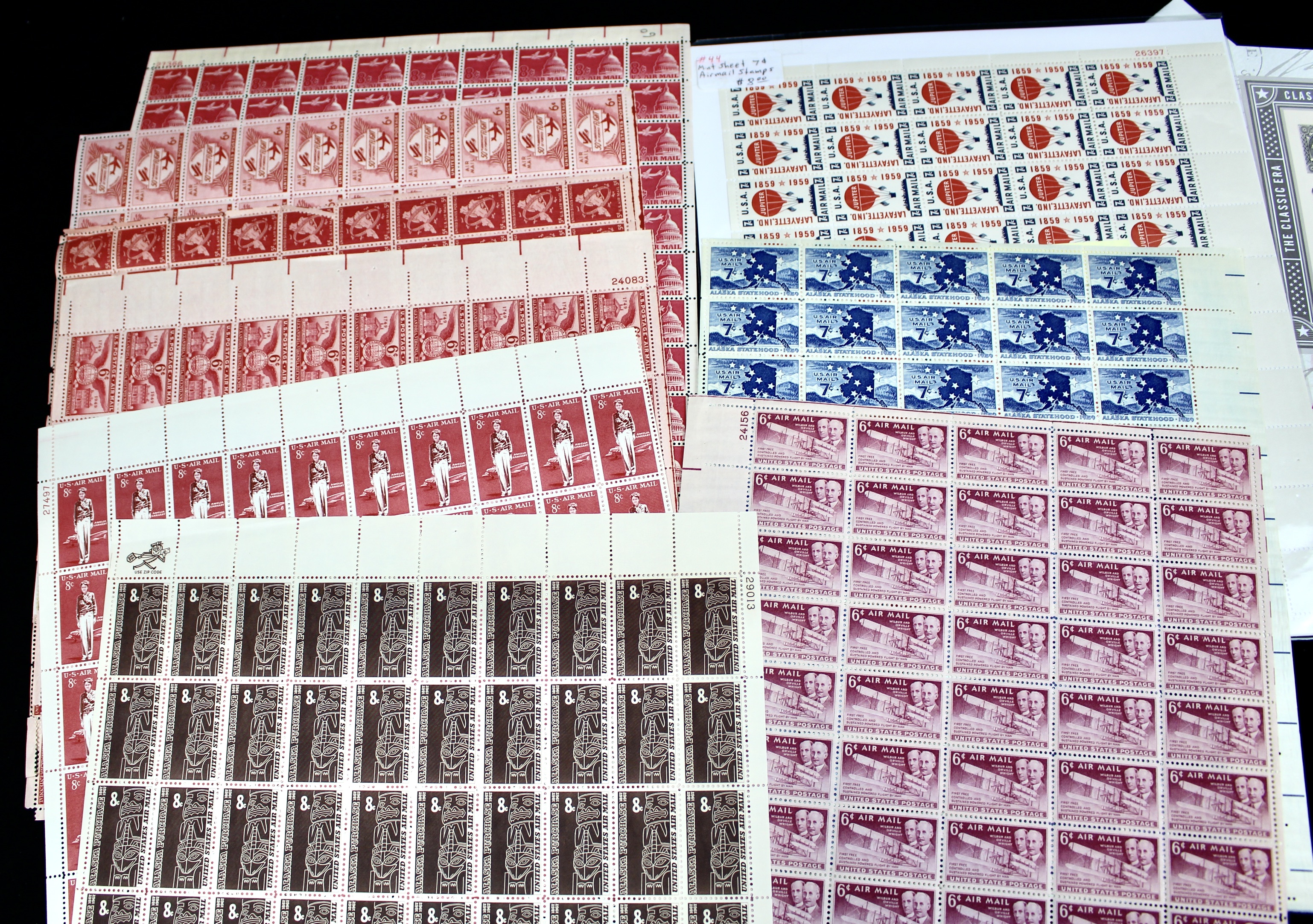Postage Stamp Sheet Grouping
