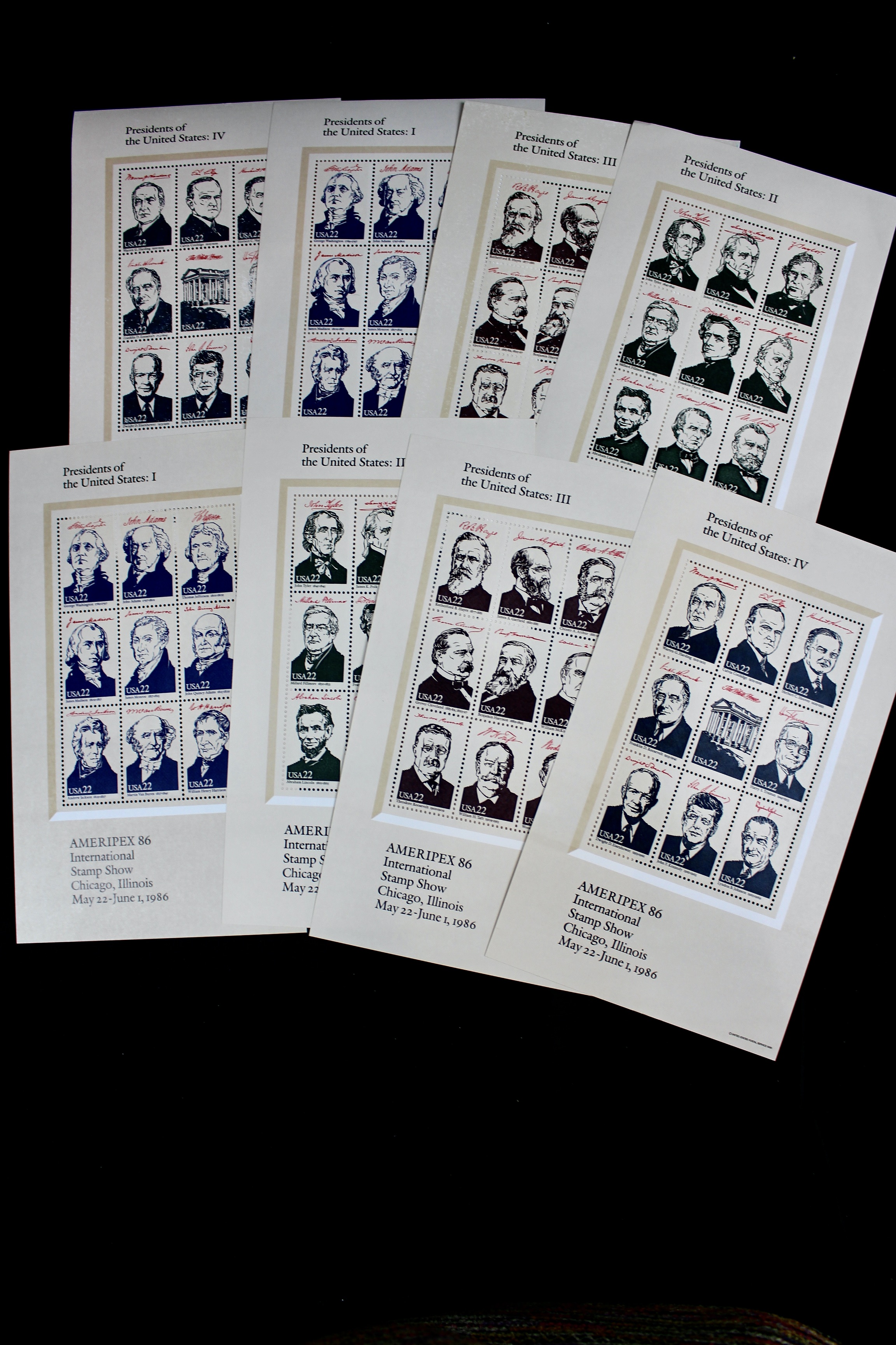 Postage Stamp Sheet Grouping