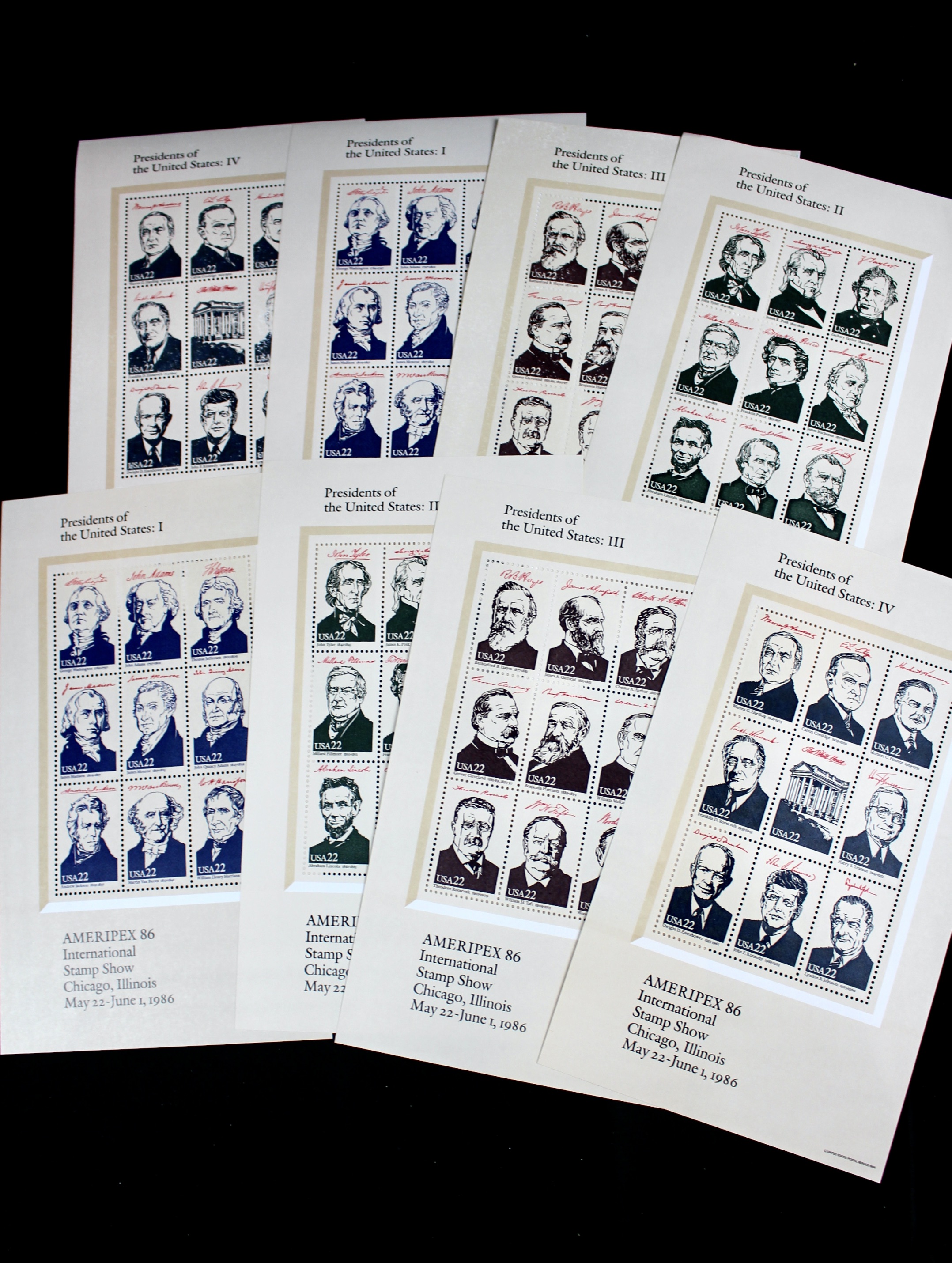 Postage Stamp Sheet Grouping