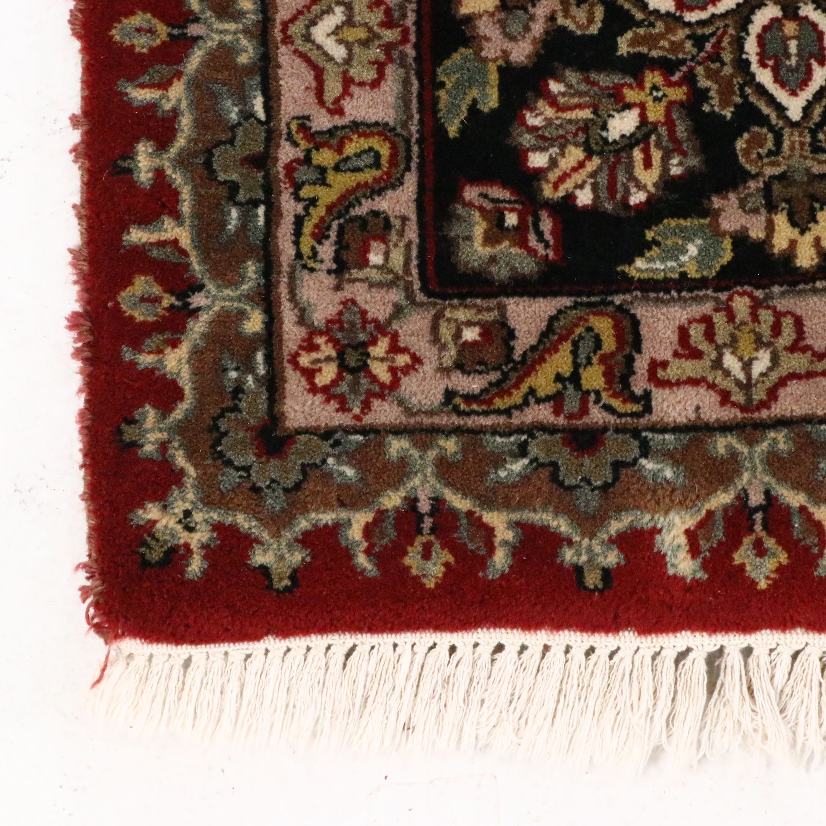 9' x 12'1 Hand-Knotted Indian Agra Room-Sized Rug