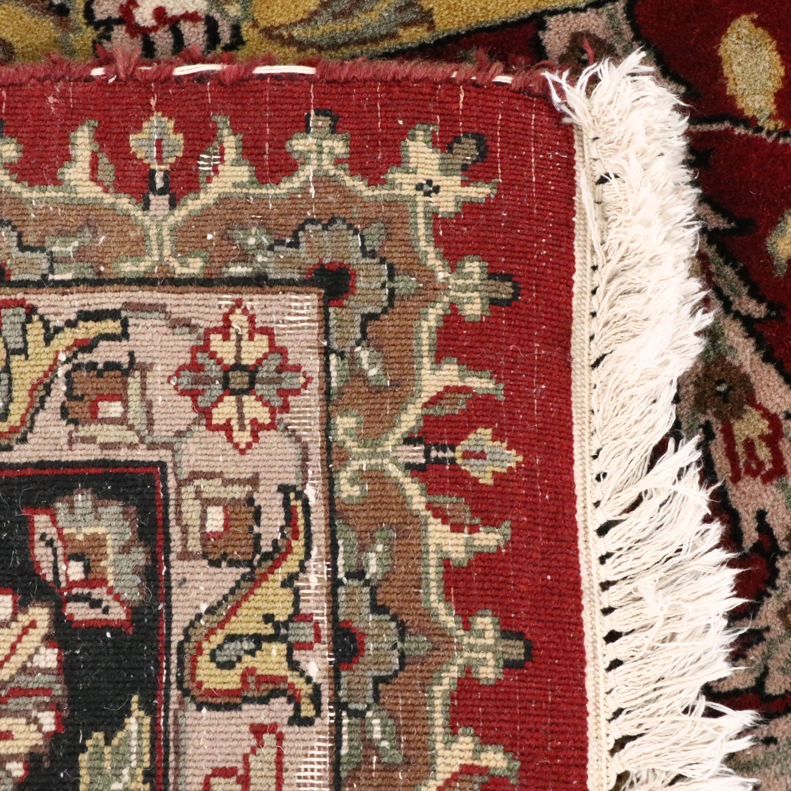 9' x 12'1 Hand-Knotted Indian Agra Room-Sized Rug