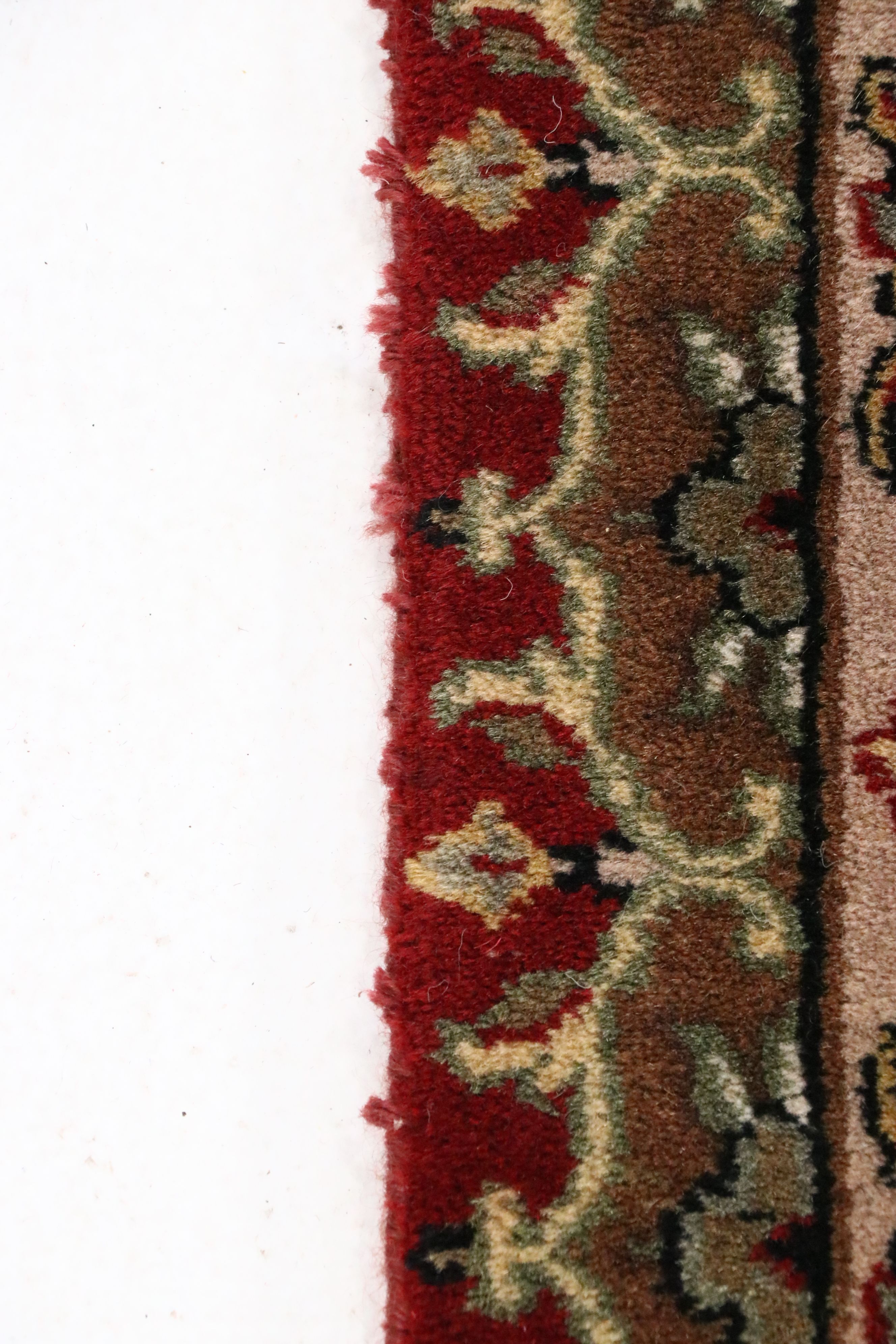 9' x 12'1 Hand-Knotted Indian Agra Room-Sized Rug