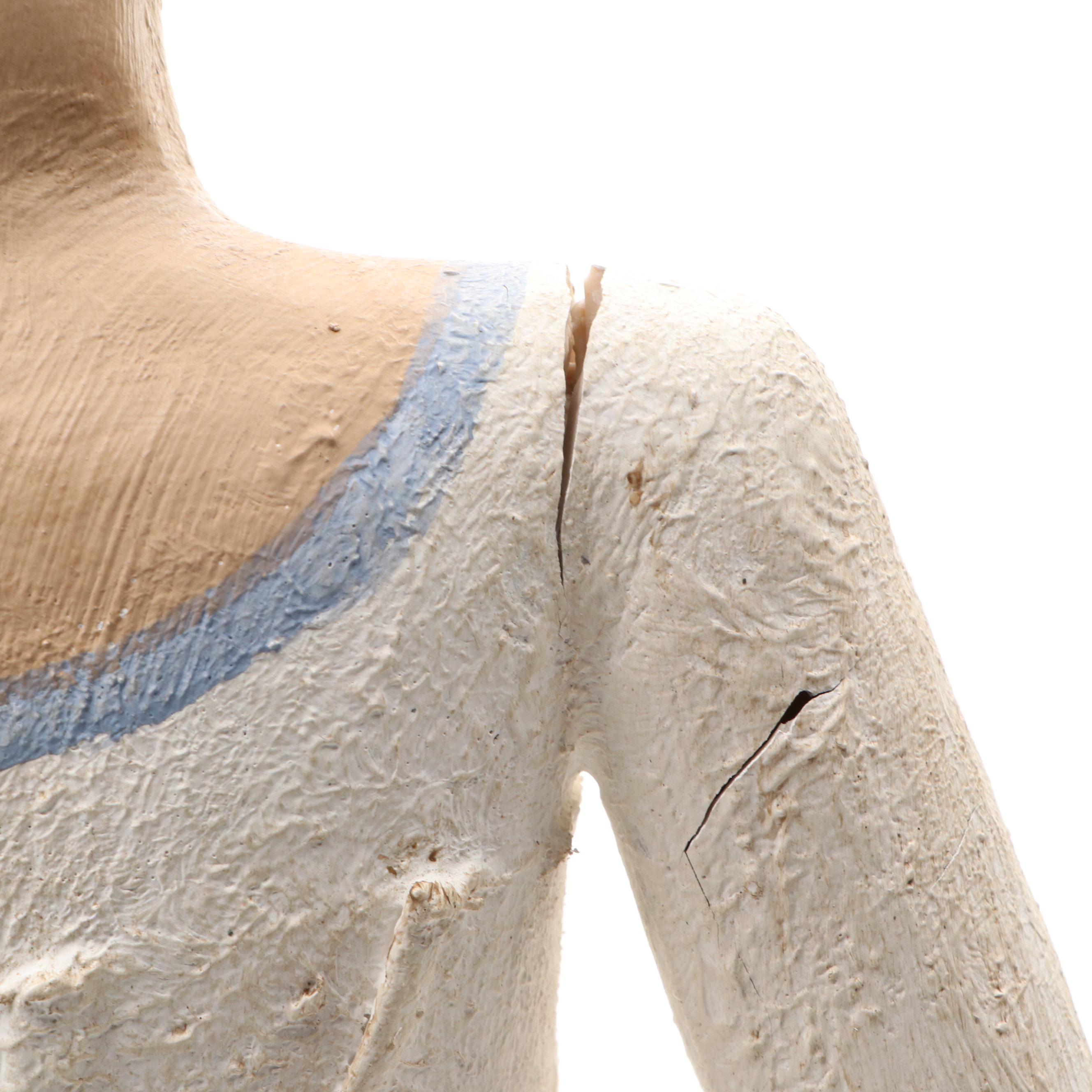 Spanish Santos Style Kneeling Figural Sculpture