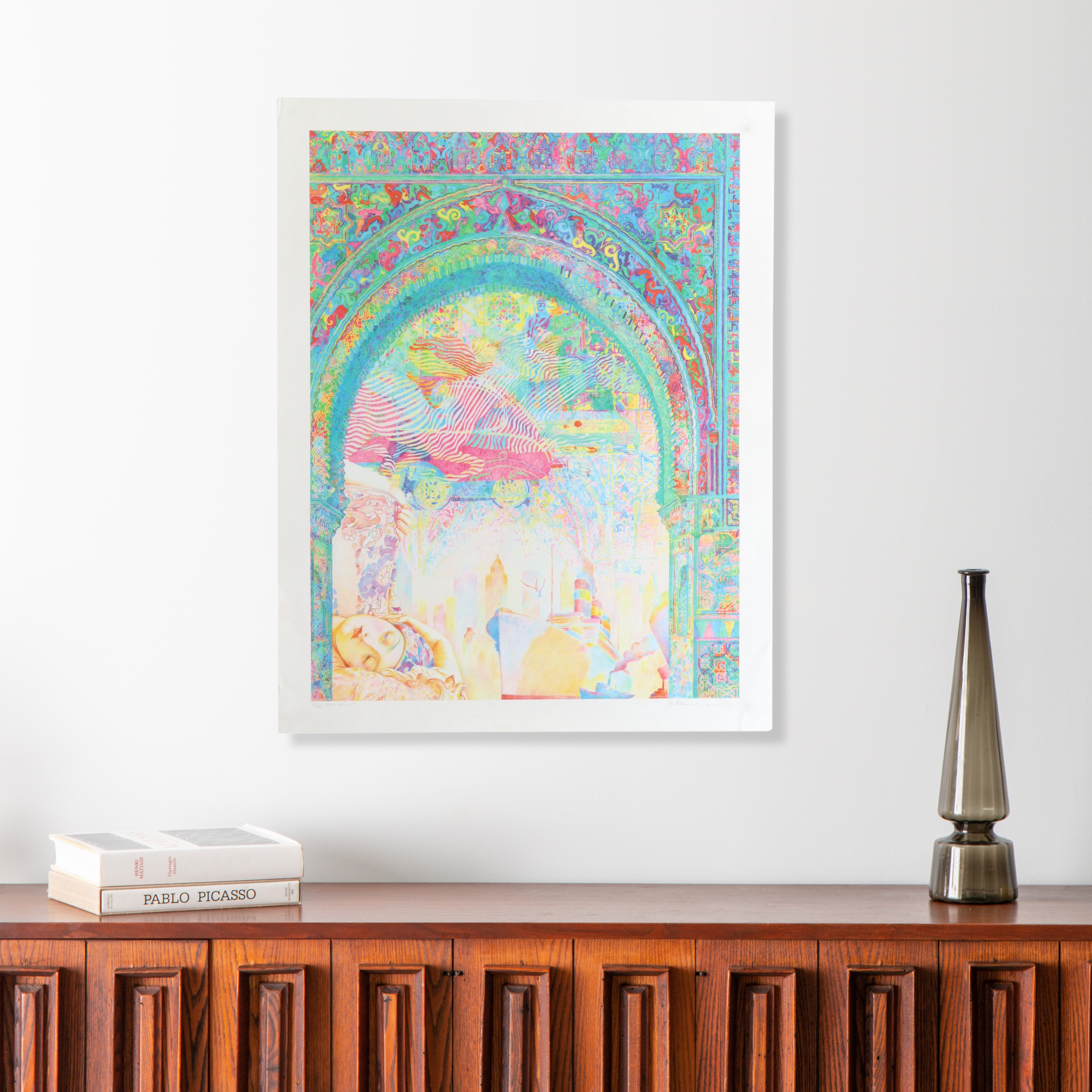 Abstract Figurative Giclée "Gate West," 1999