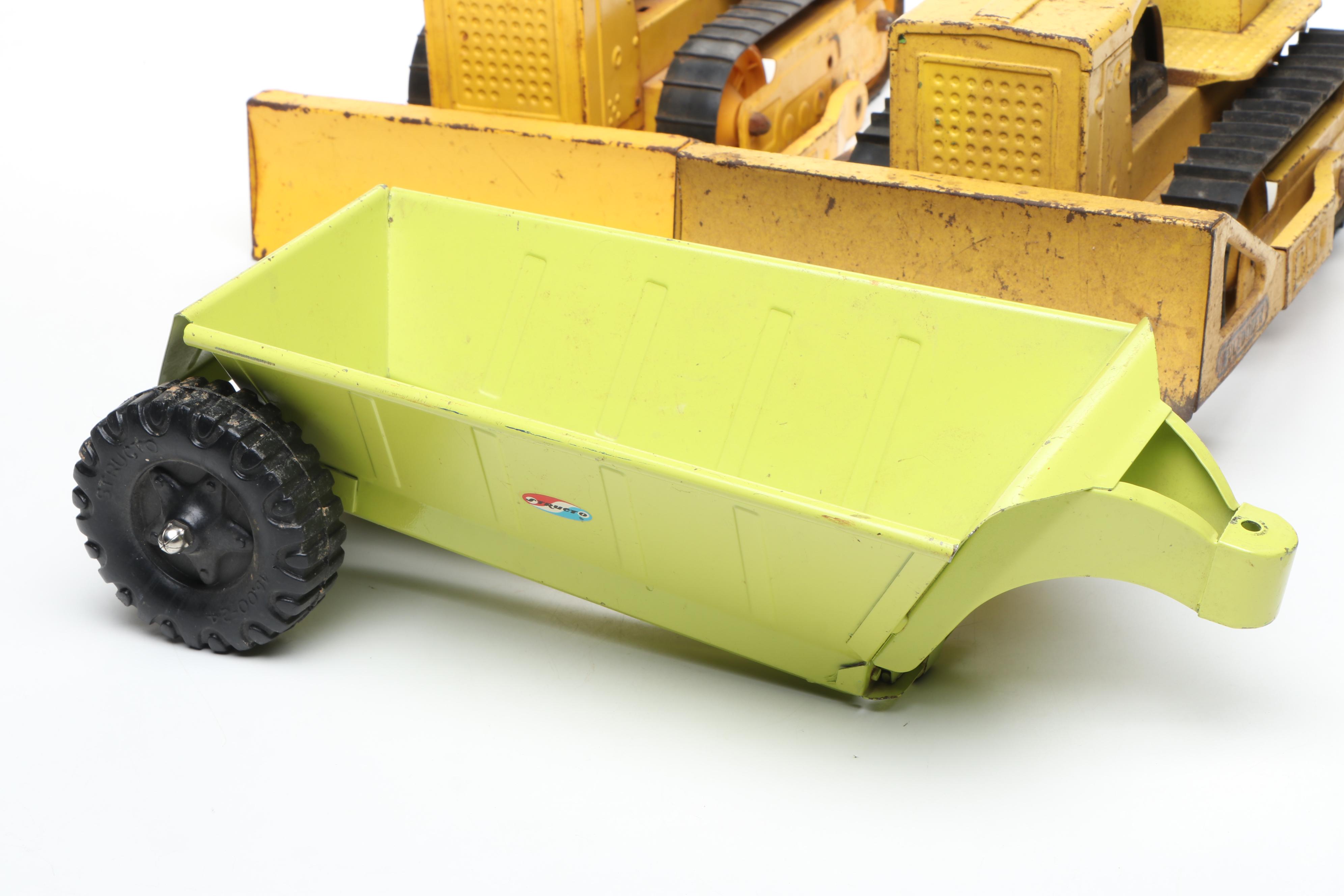 Nylint Diecast Bulldozers with Structo Earth Mover