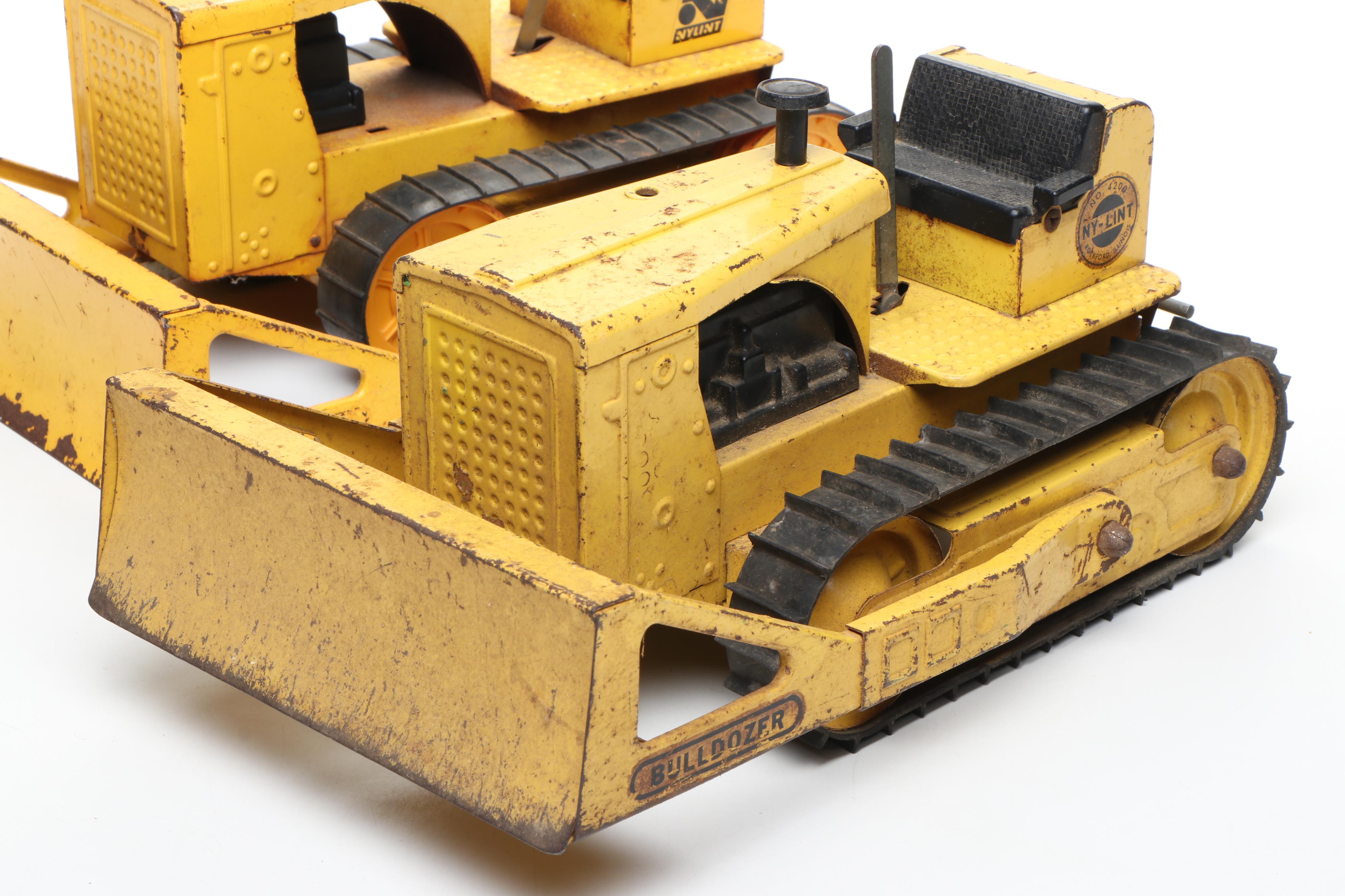 Nylint Diecast Bulldozers with Structo Earth Mover