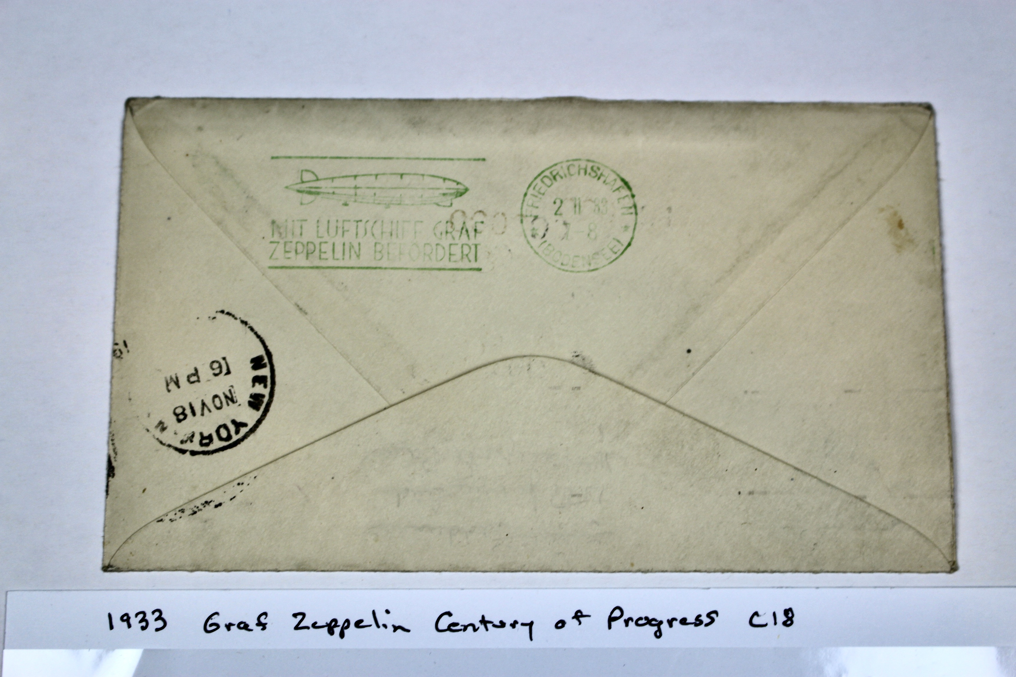 1933 Graf Zeppelin Century of Progress Commemorative Postal Cover