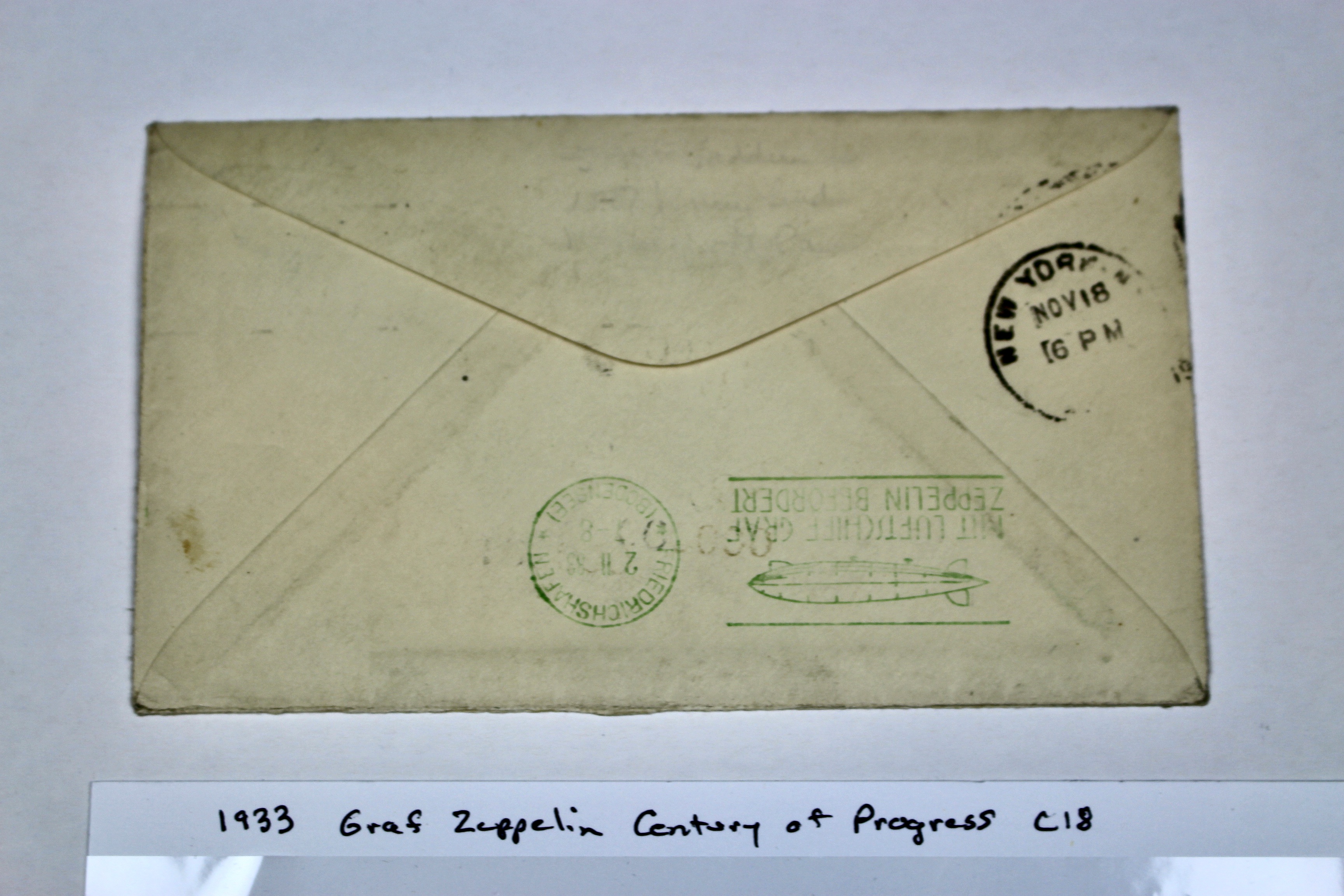 1933 Graf Zeppelin Century of Progress Commemorative Postal Cover
