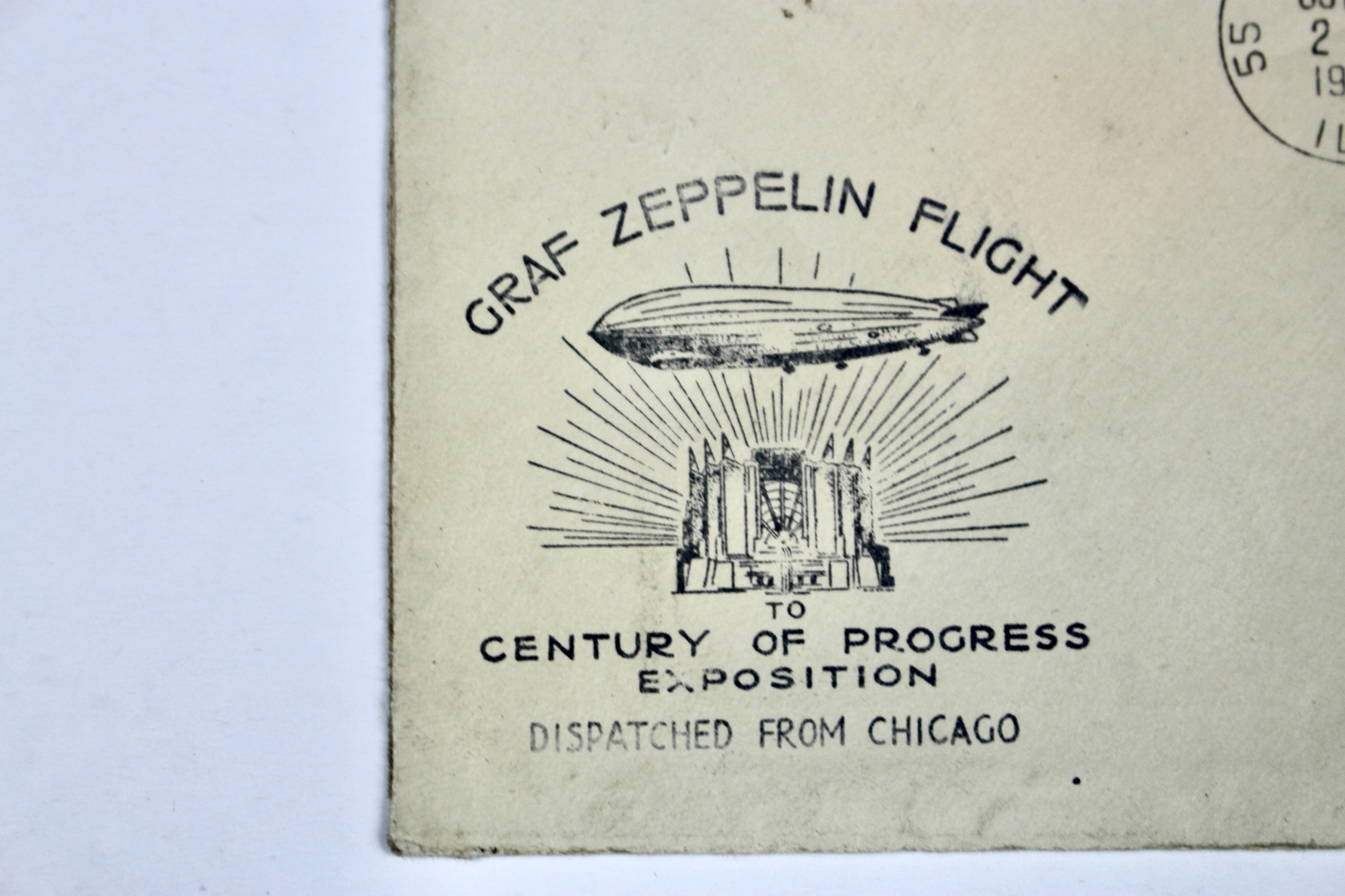 1933 Graf Zeppelin Century of Progress Commemorative Postal Cover