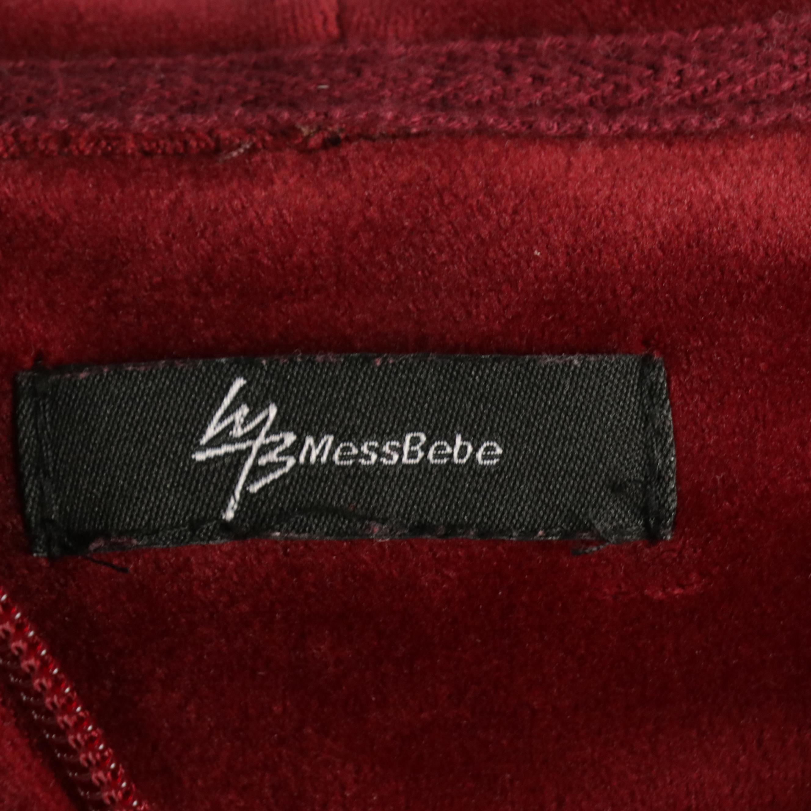 Mess Bebe Hoodie, Calvin Klein Button-Up Shirt, and Cut Loose Burnout Top