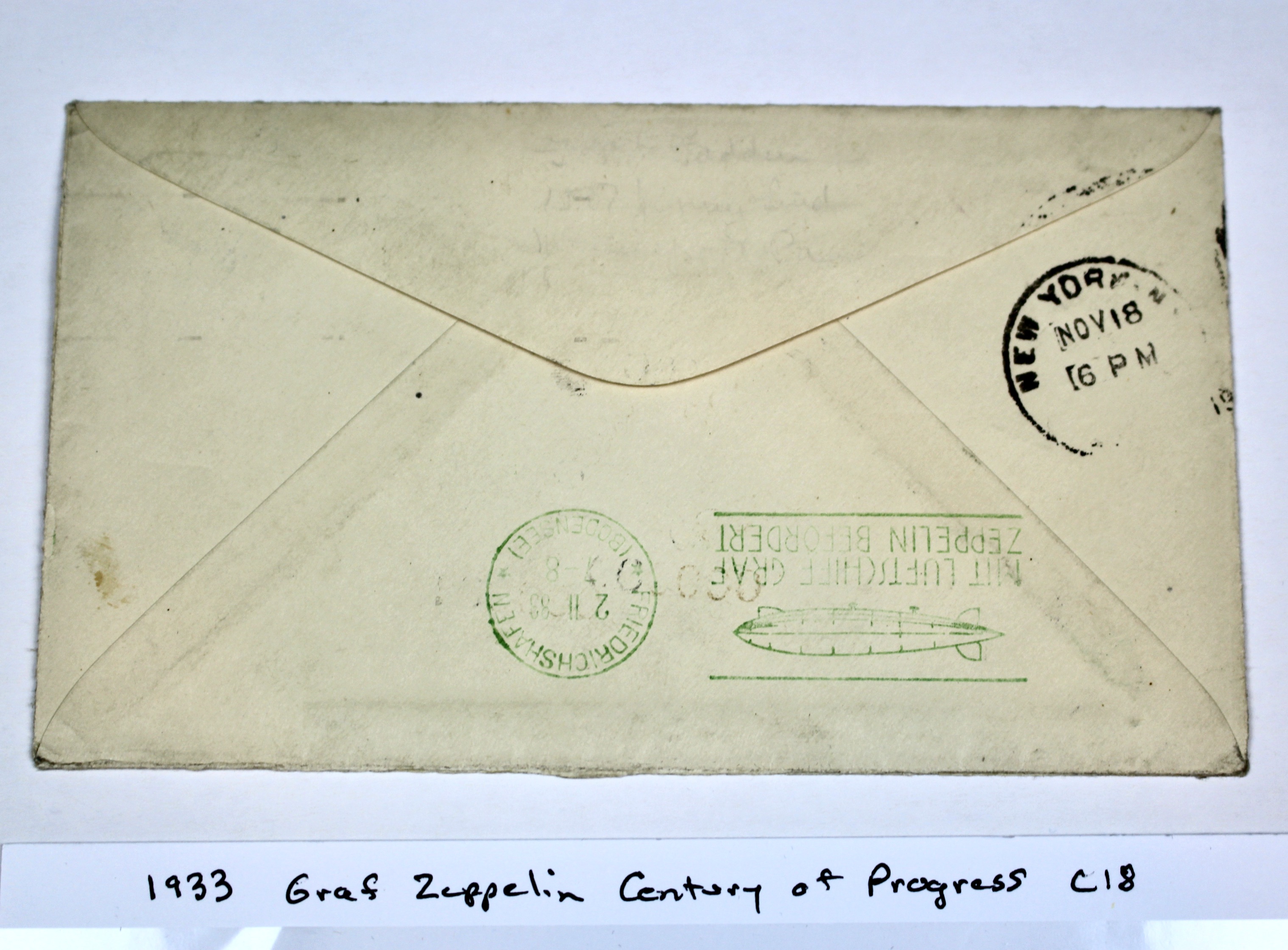 1933 Graf Zeppelin Century of Progress Commemorative Postal Cover