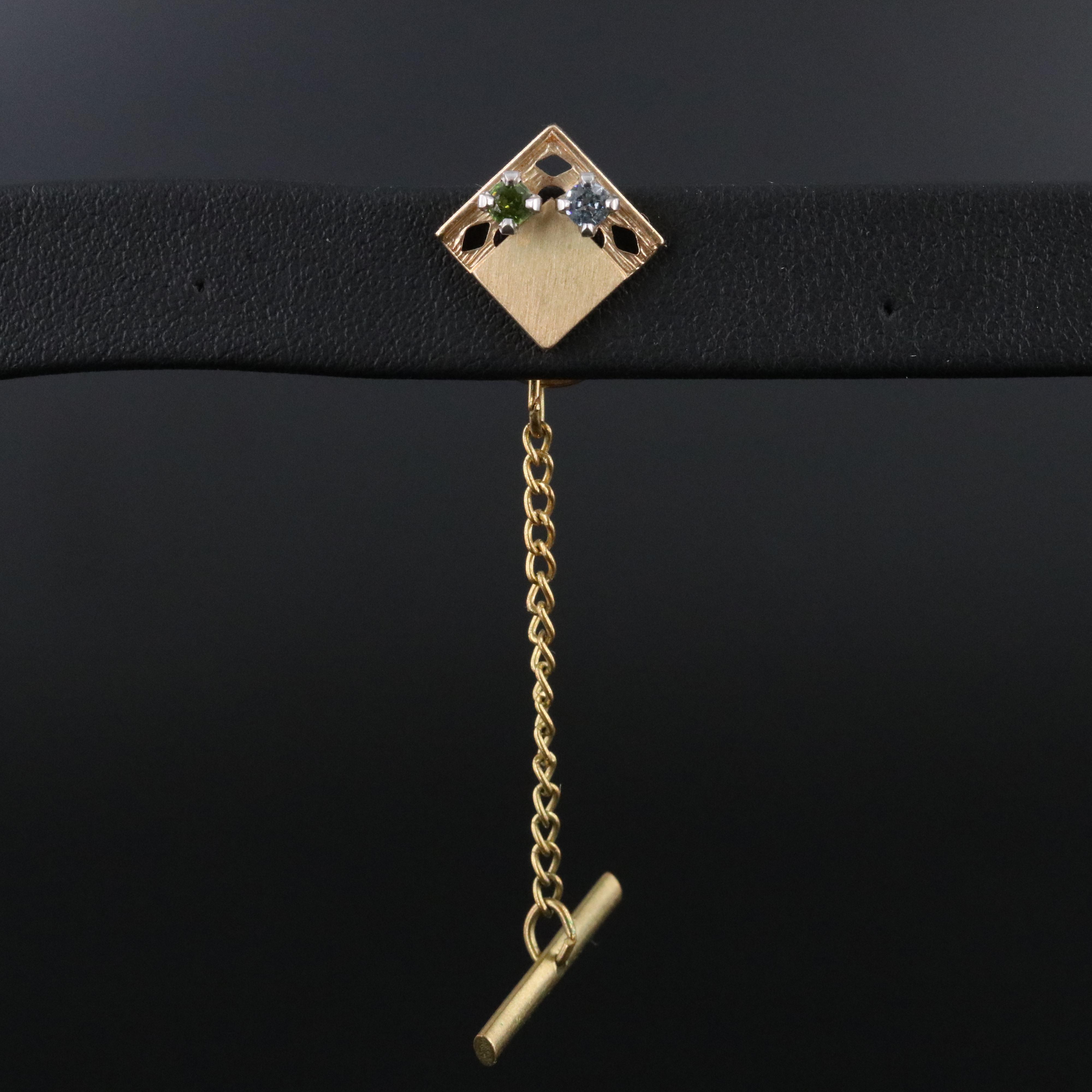 14K Spinel Tie Tack