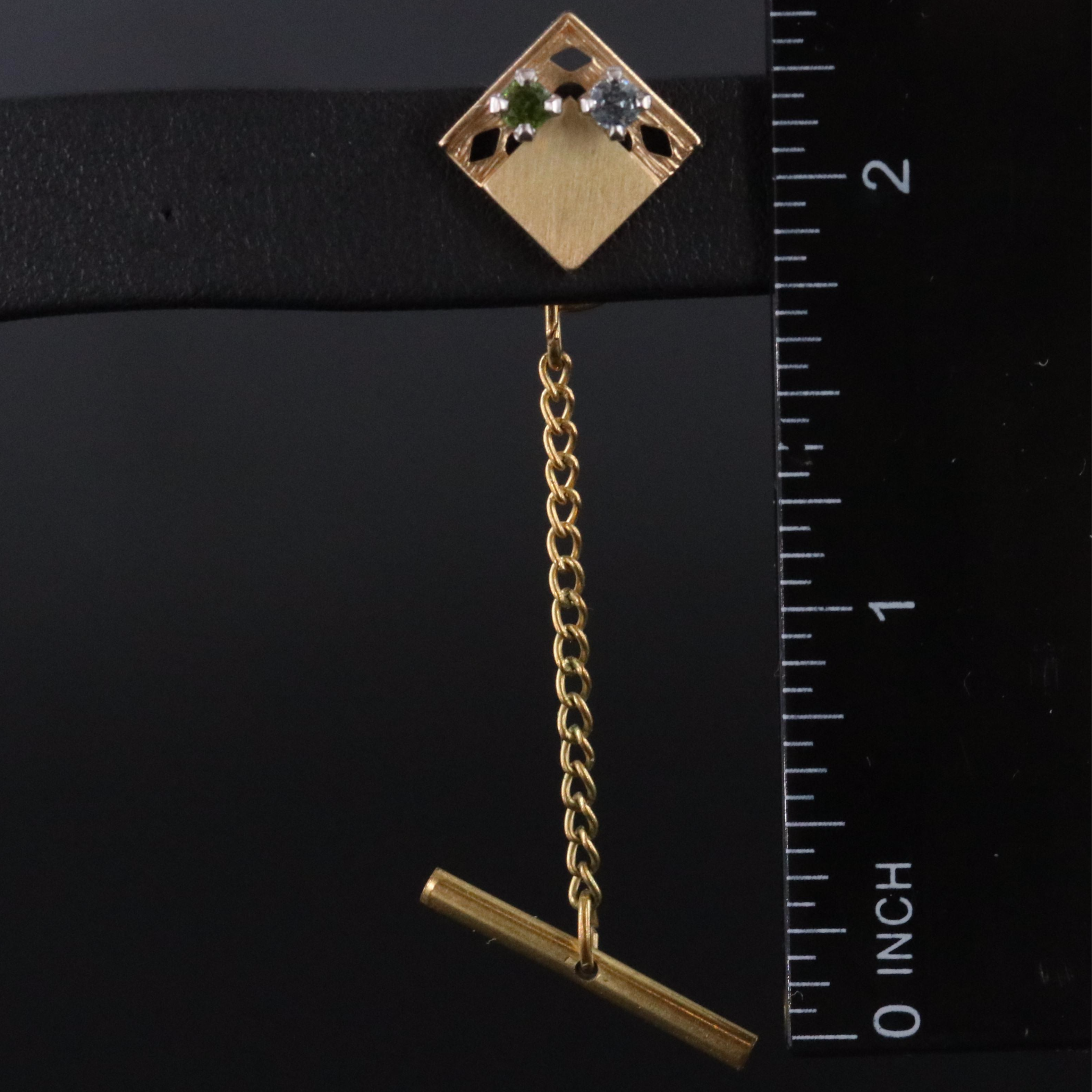 14K Spinel Tie Tack