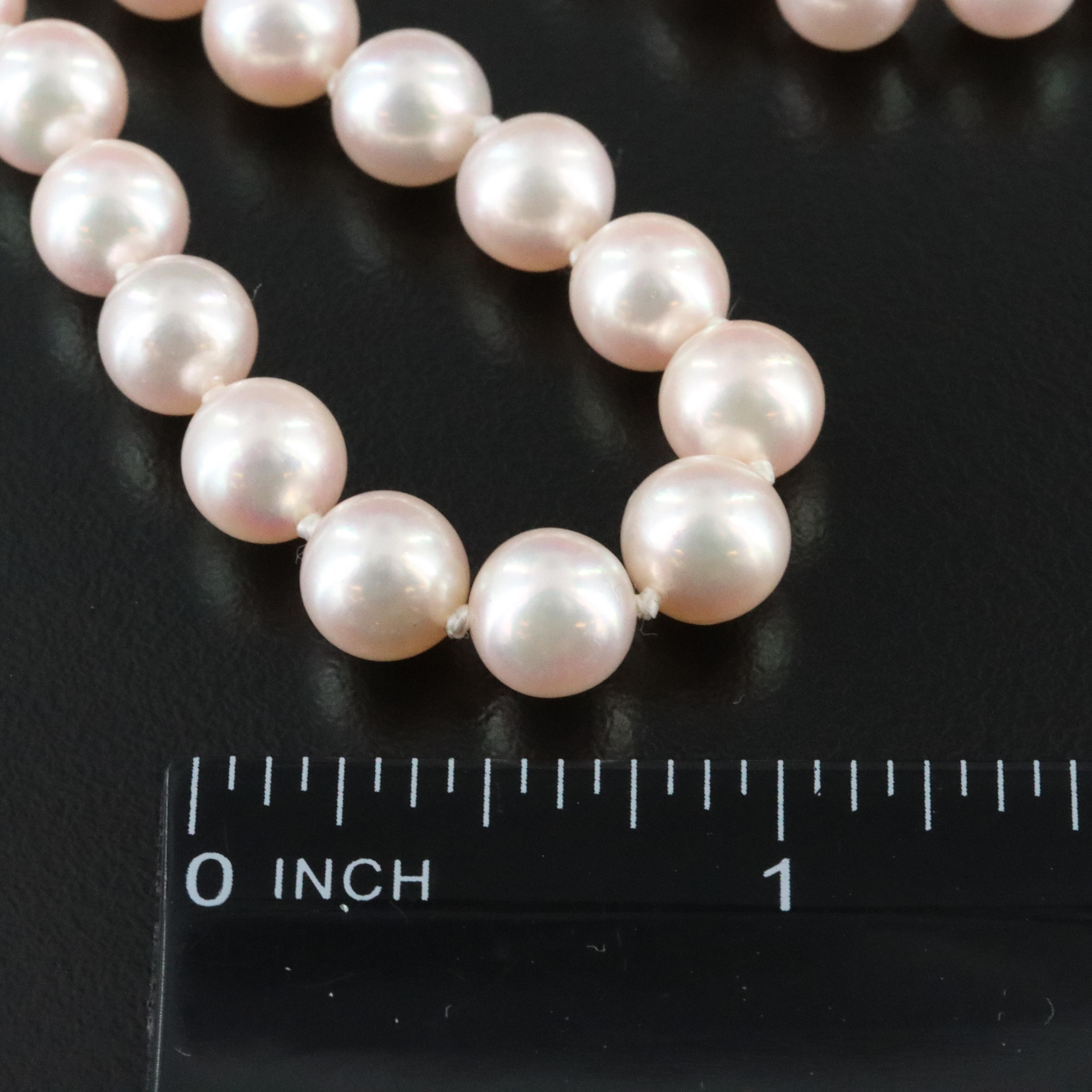 Pearl Necklace with 14K Clasp