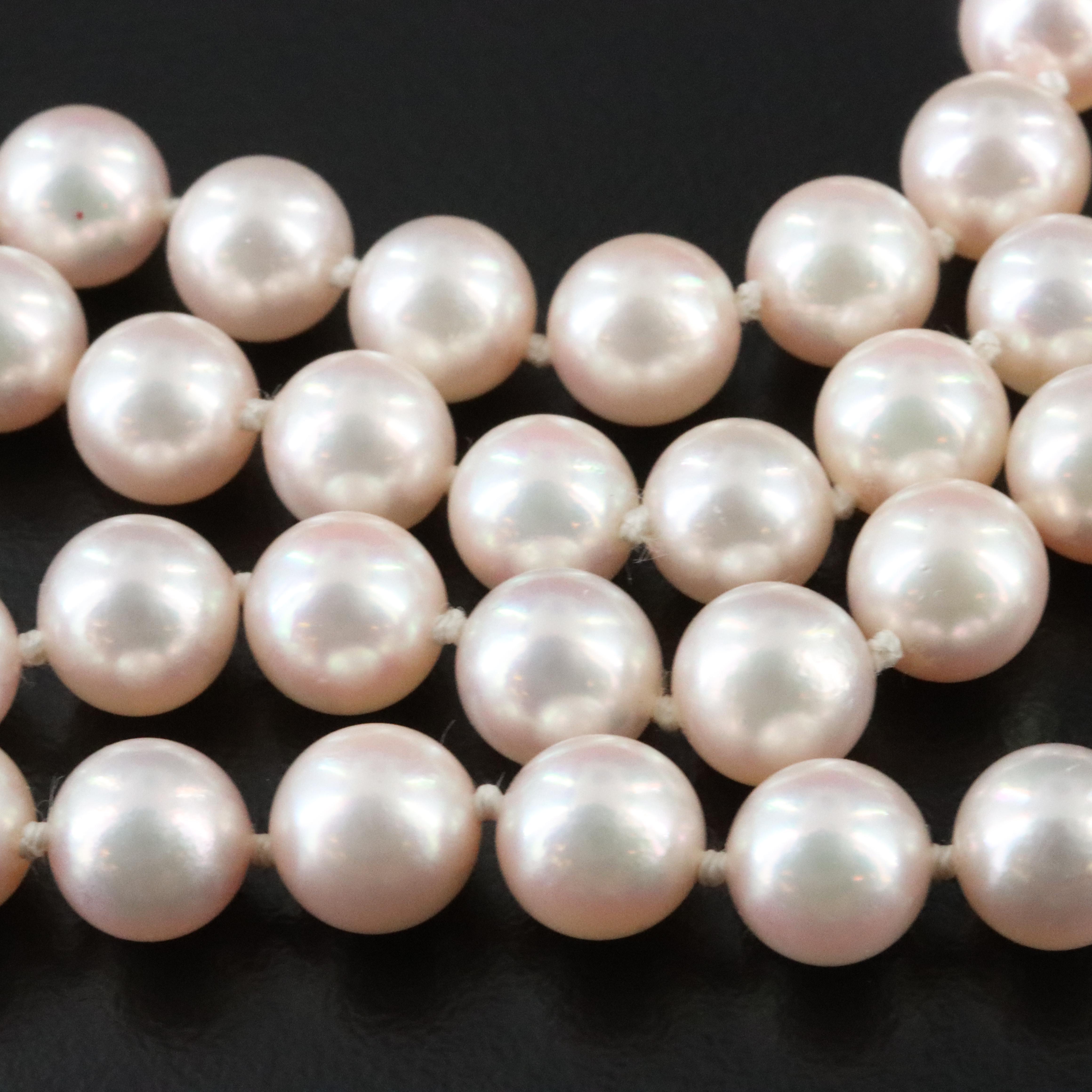 Pearl Necklace with 14K Clasp