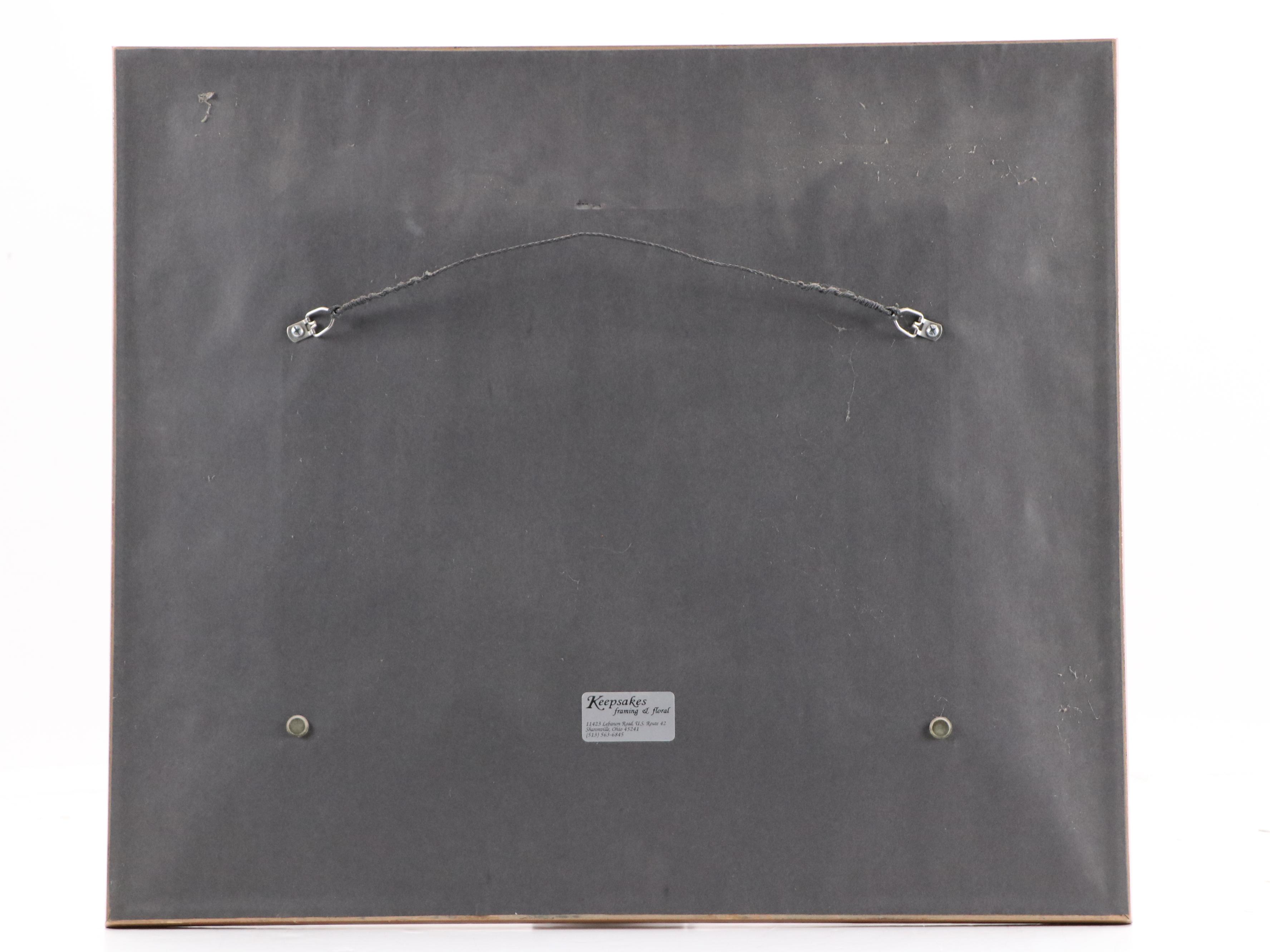 Ann Harrod Rural Landscape Watercolor Painting of House, 1982