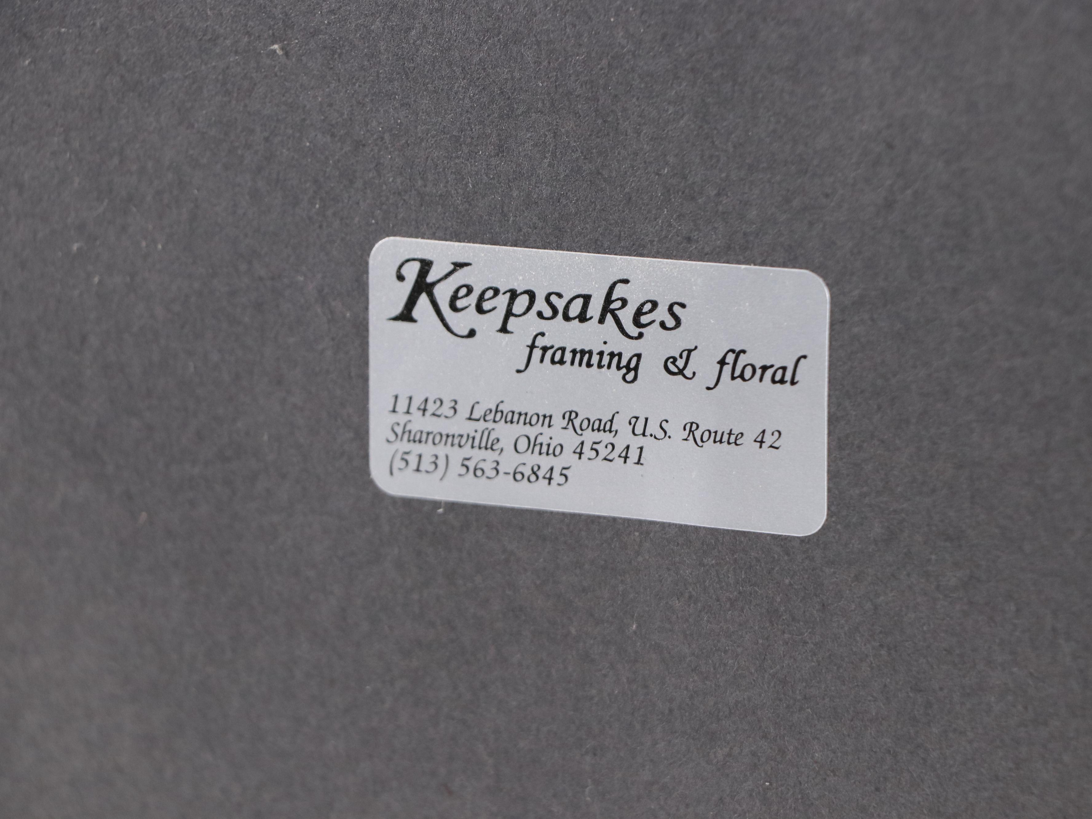 Ann Harrod Rural Landscape Watercolor Painting of House, 1982