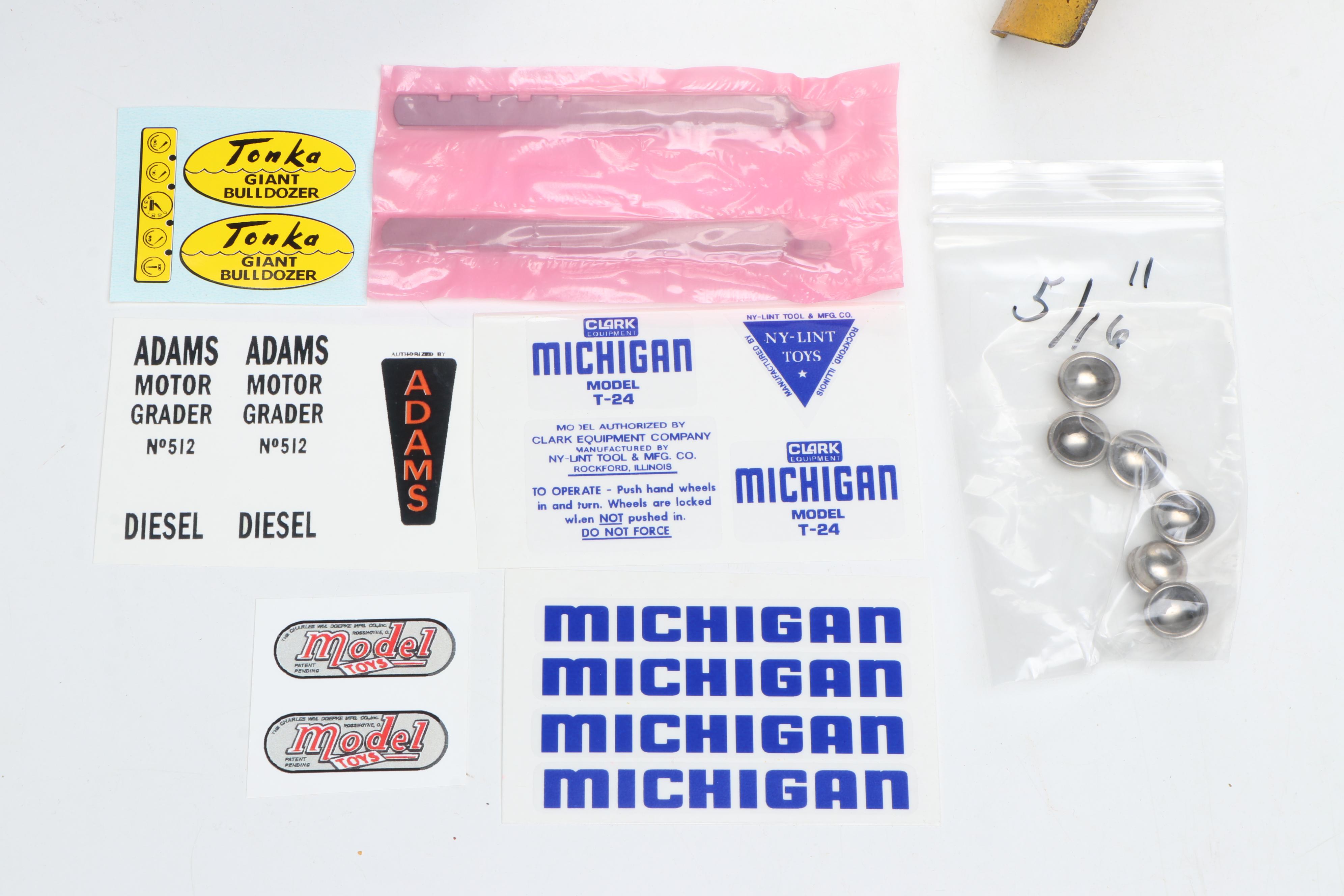 Tonka Giant Bulldozer and Doepke Adams Road Grader