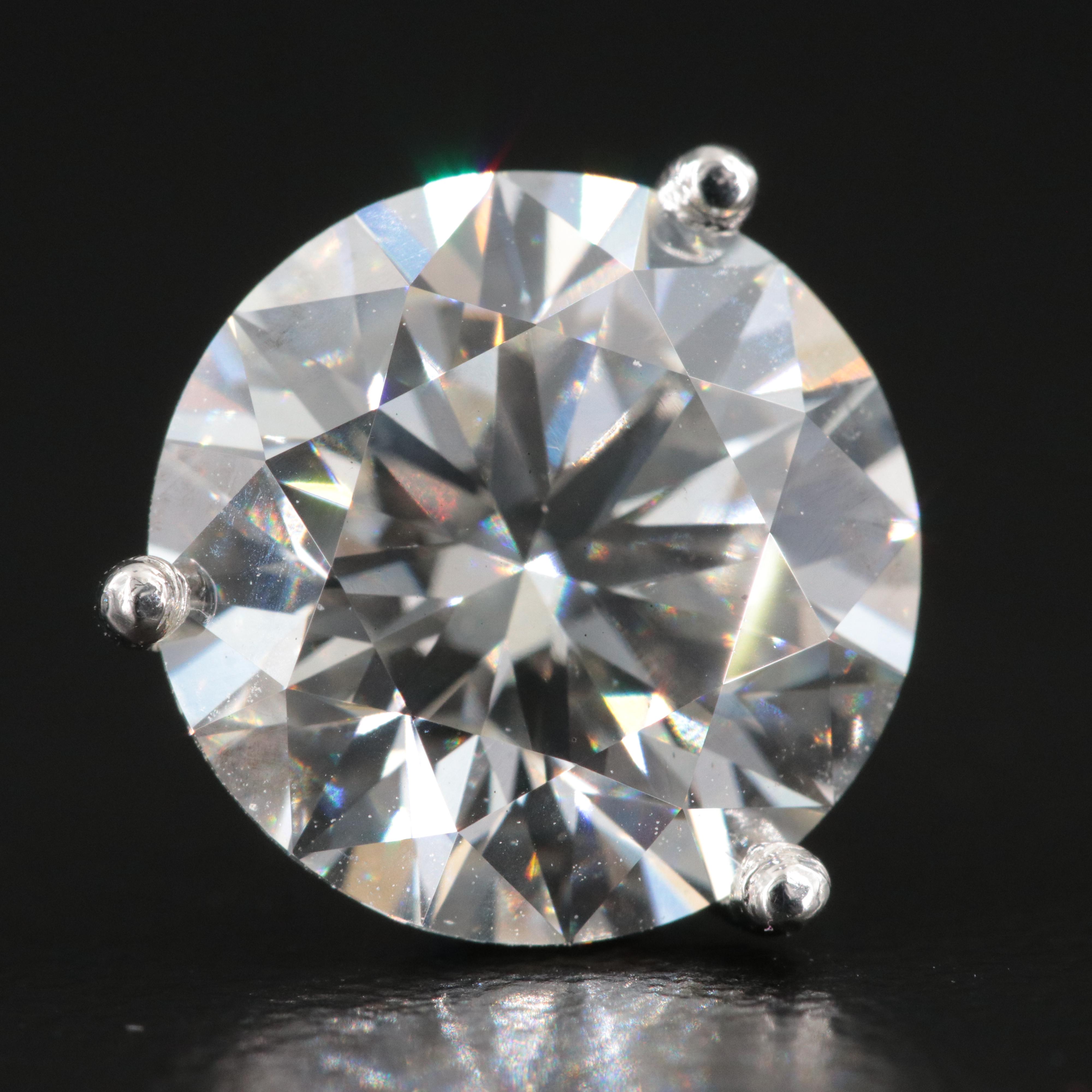 Platinum 8.00 CTW Lab Grown Diamond Solitaire Stud Earrings